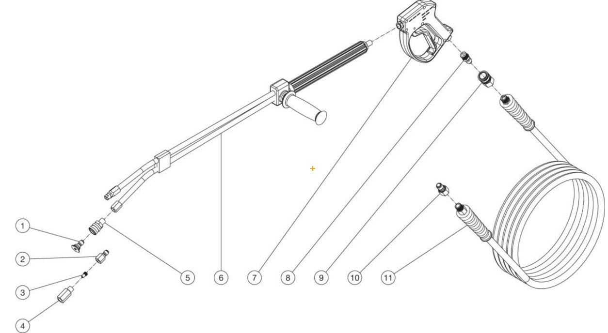DH-4004-SE0E2G, DH-4004-SE0E3G (sn:15047916-99999999) Gun, Wand and Hose Assembly Parts By Mi-T-M
