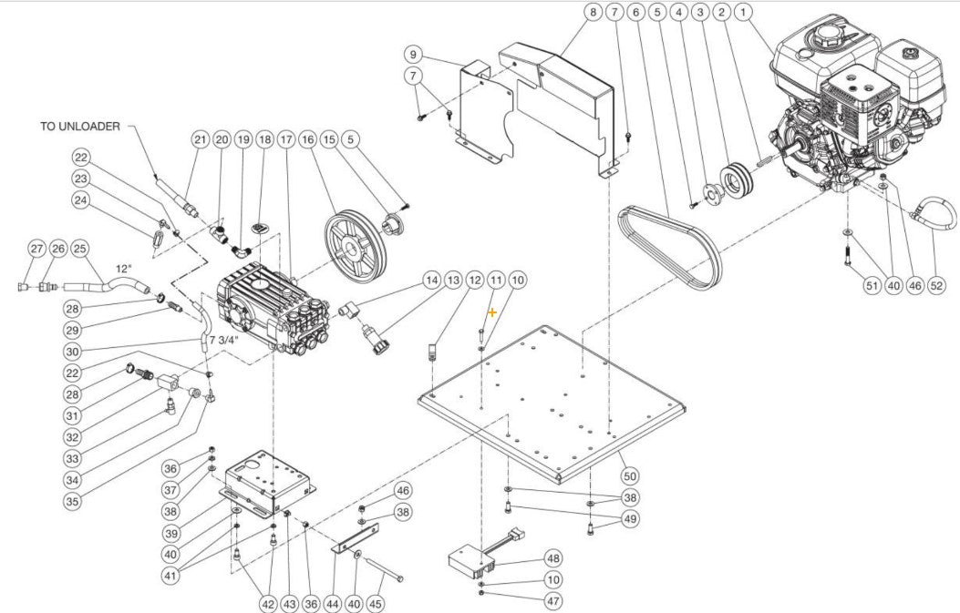DHG-4004-B0V6G (sn:0-15122892), (sn:15122893-15152764) Isolation Plate Assembly Parts By Mi-T-M