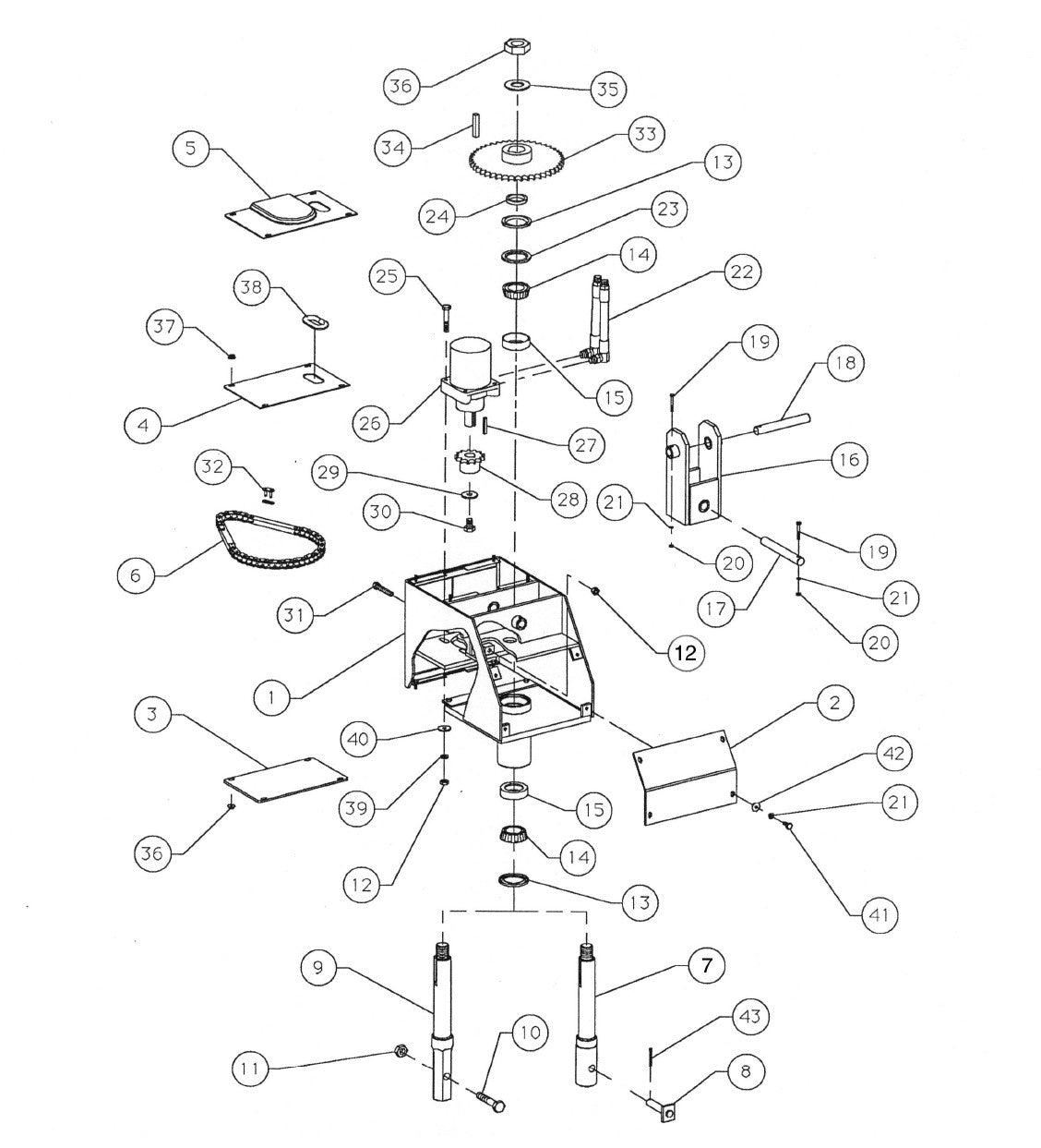 671-16 DIG-R-TACH Assembly Parts By General Equipment