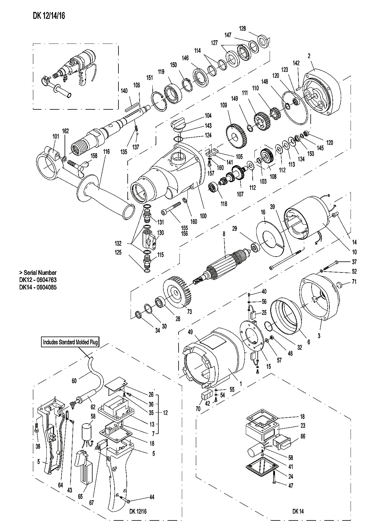 WEKA DK12 Core Drill Parts By Core Bore Diamond Products