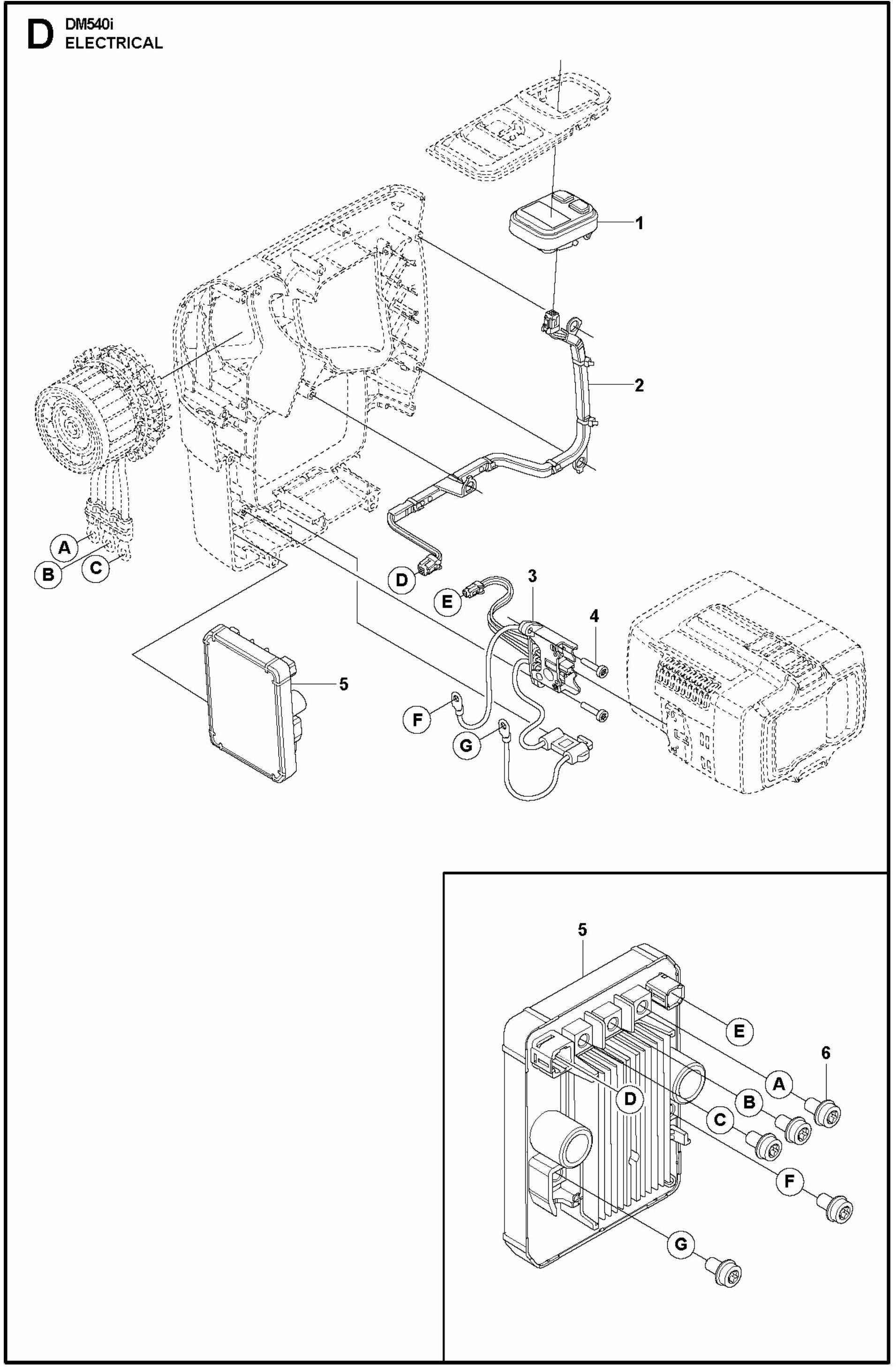 DM 540i Electrical Assembly Parts