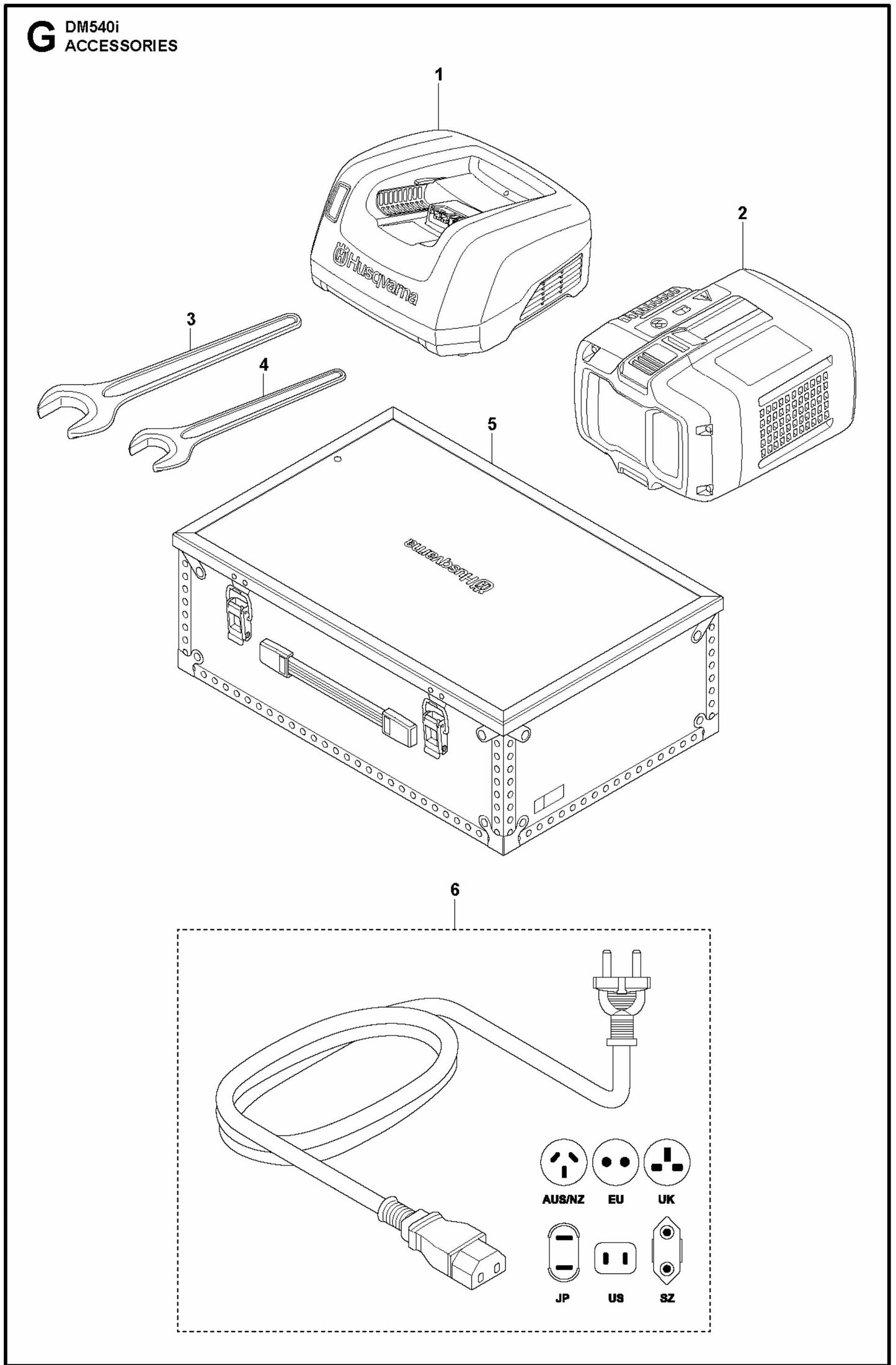 DM 540i Accessories Assembly Parts