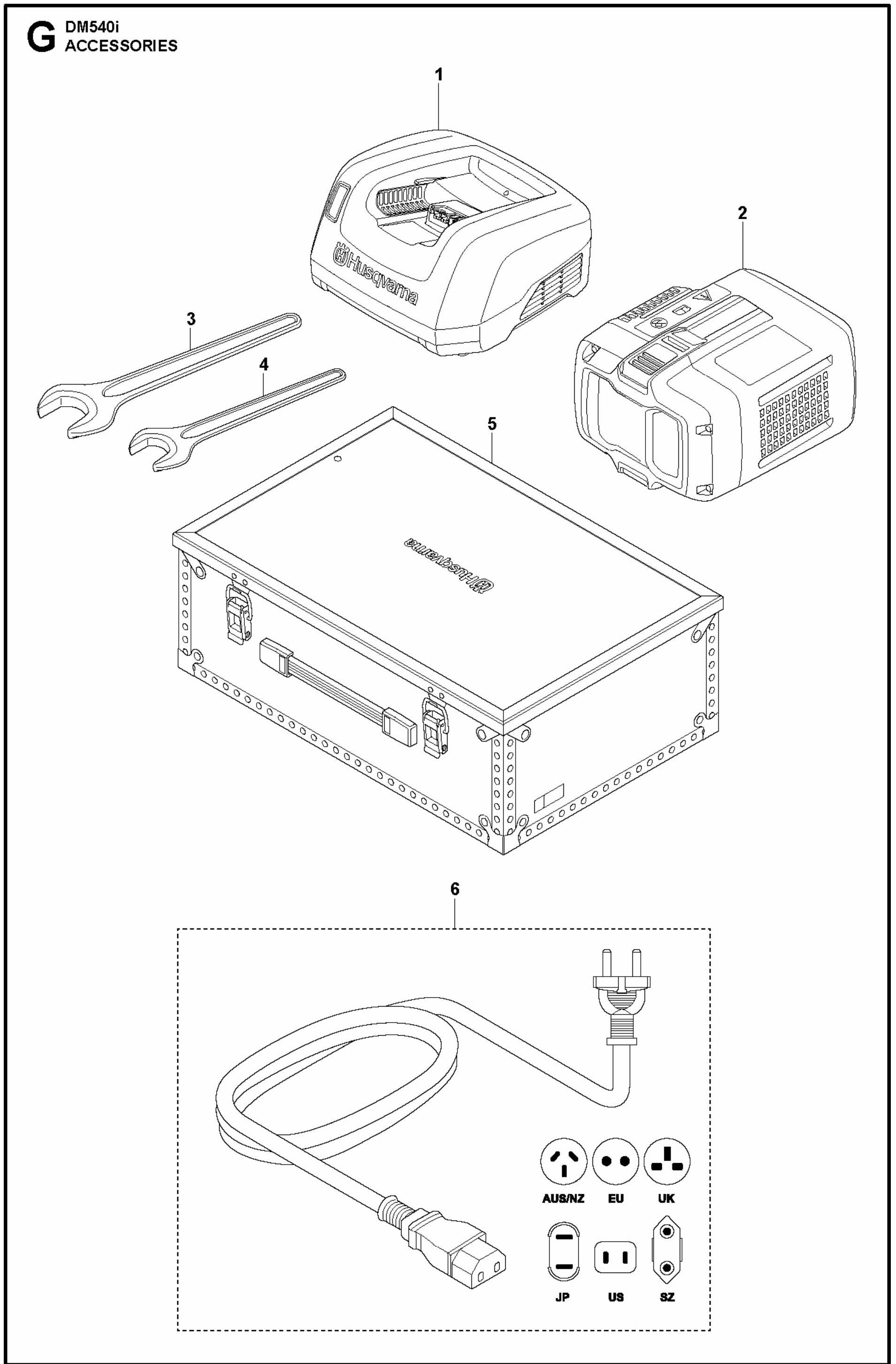 DM 540i Accessories Assembly Parts