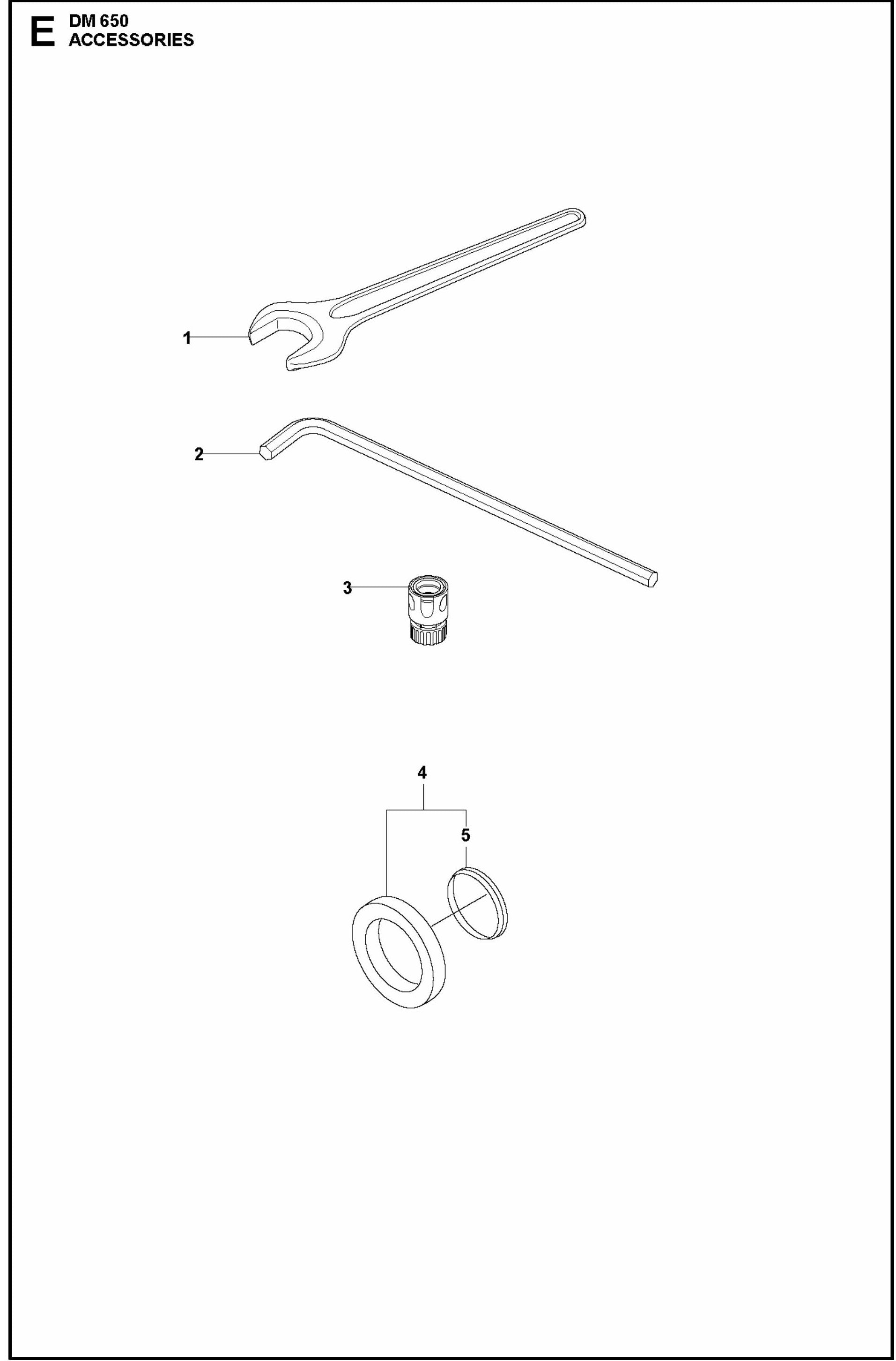 DM 650 Accessories Assembly Parts