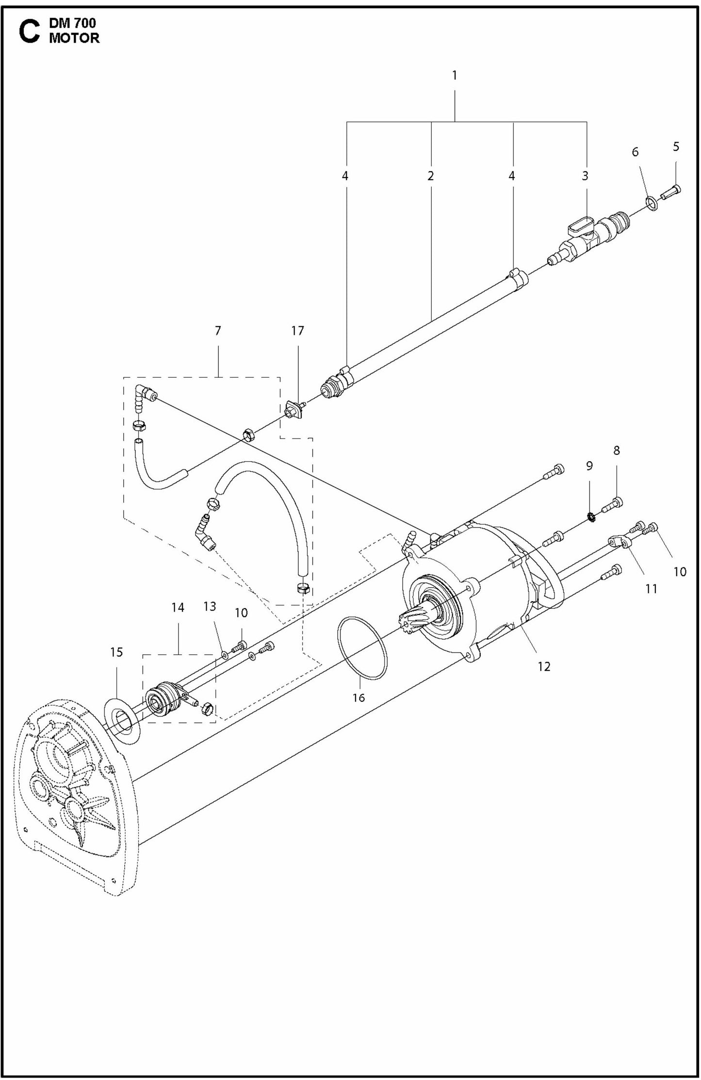 DM 700 Motor Assembly Parts