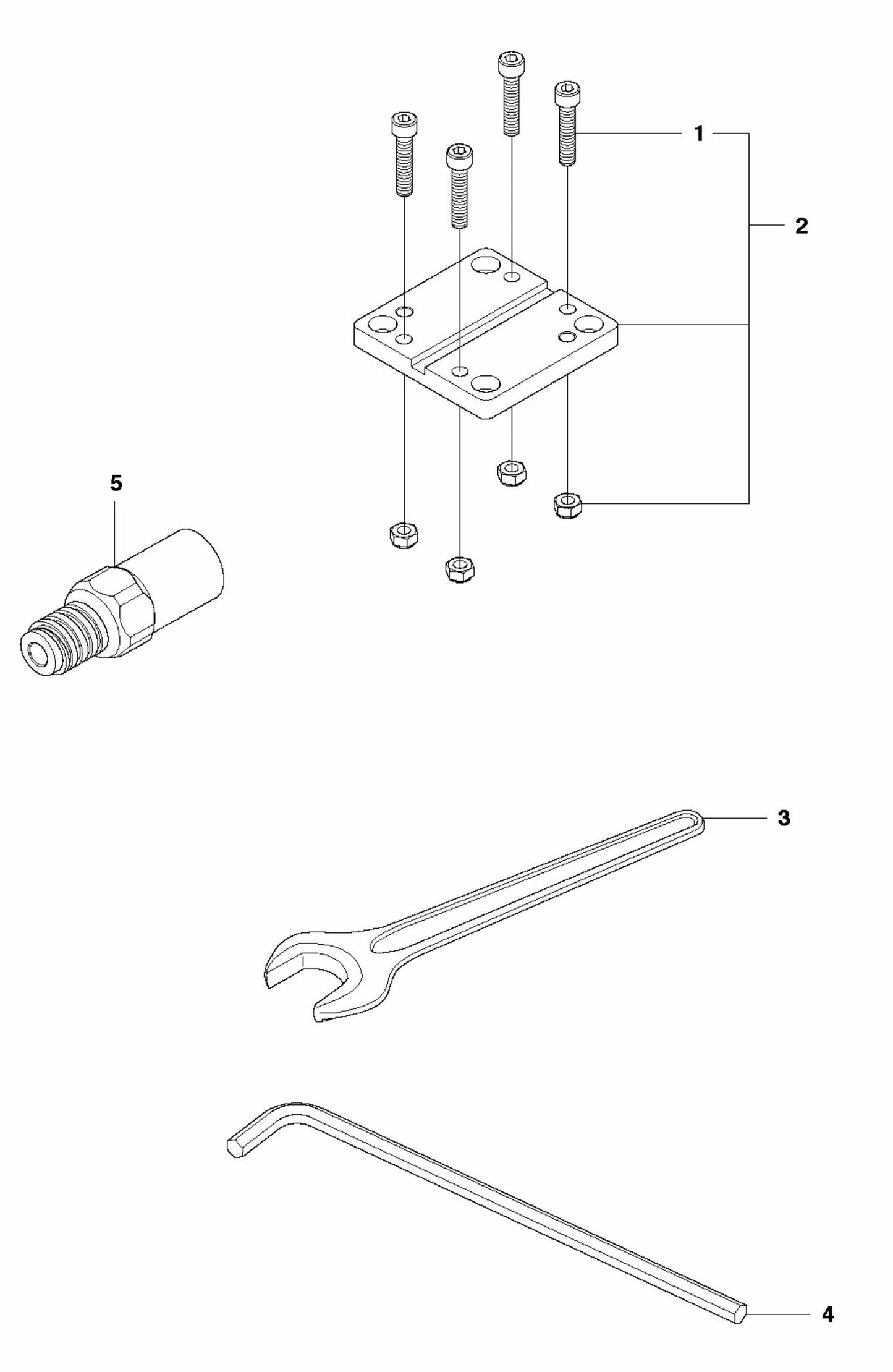 DM 280 Accessories Assembly Parts by Husqvarna