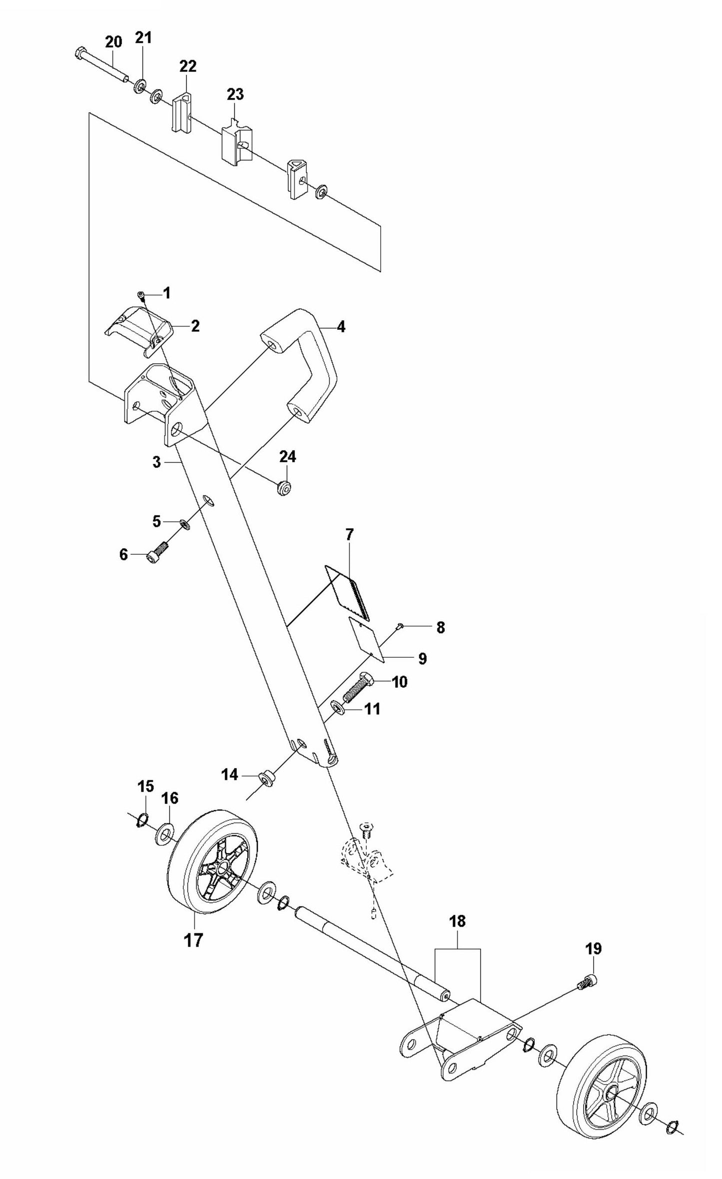 DMS 240 Back Support Assembly Parts