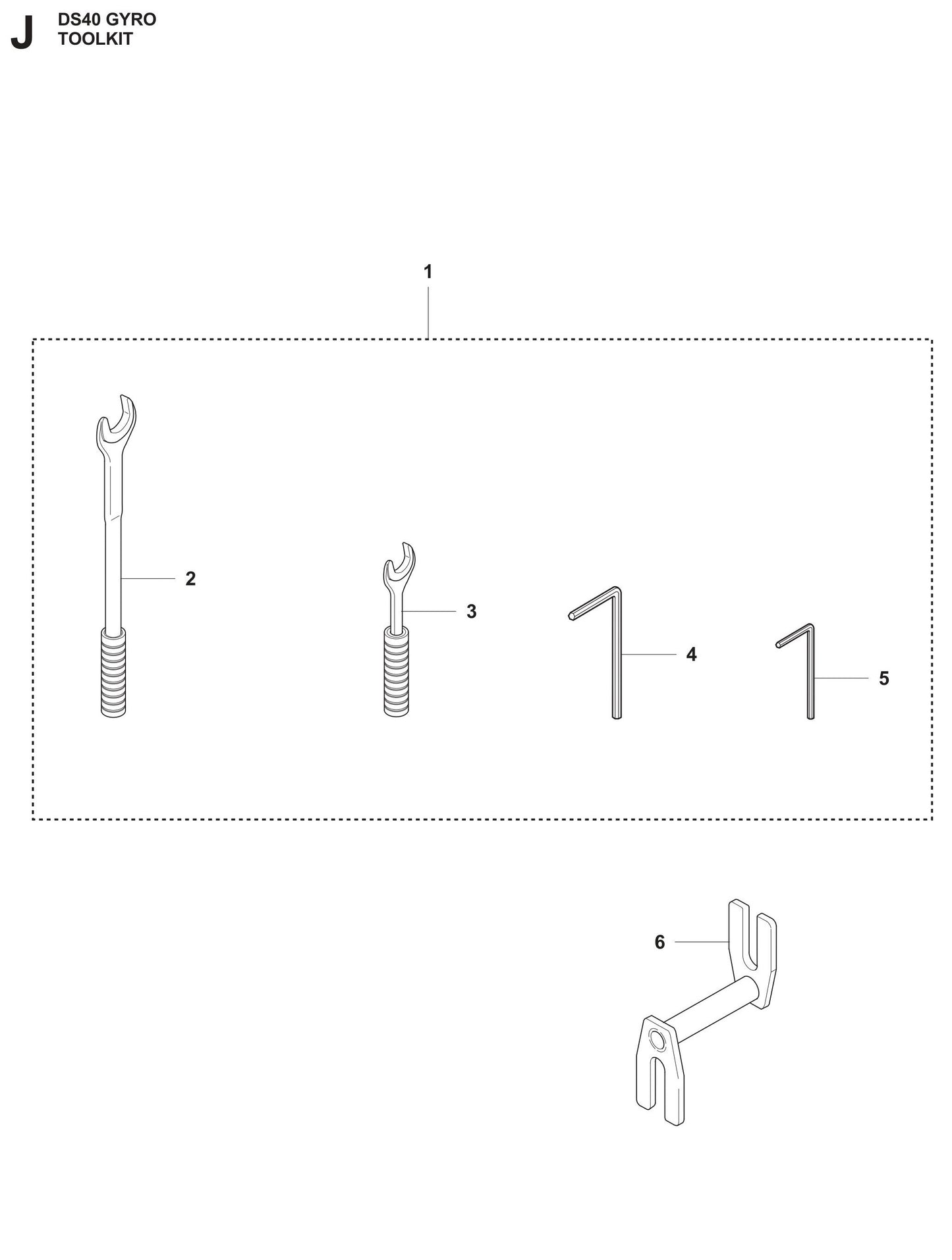 DS 40 Gyro Toolkit Assembly Parts