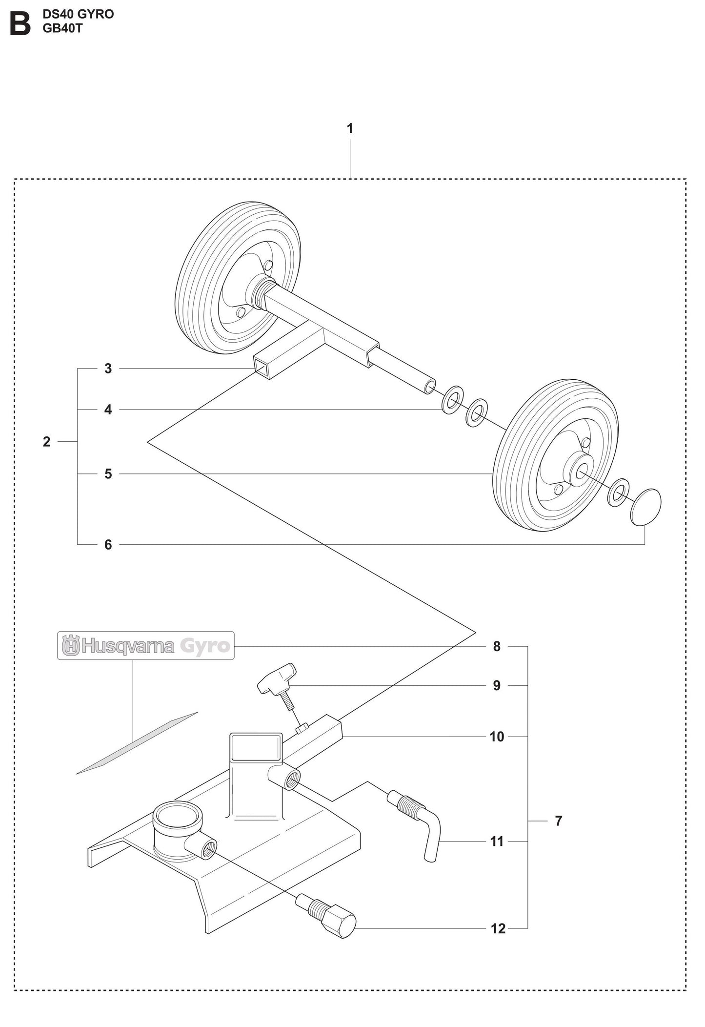 DS 40 Gyro GB40T Assembly Parts