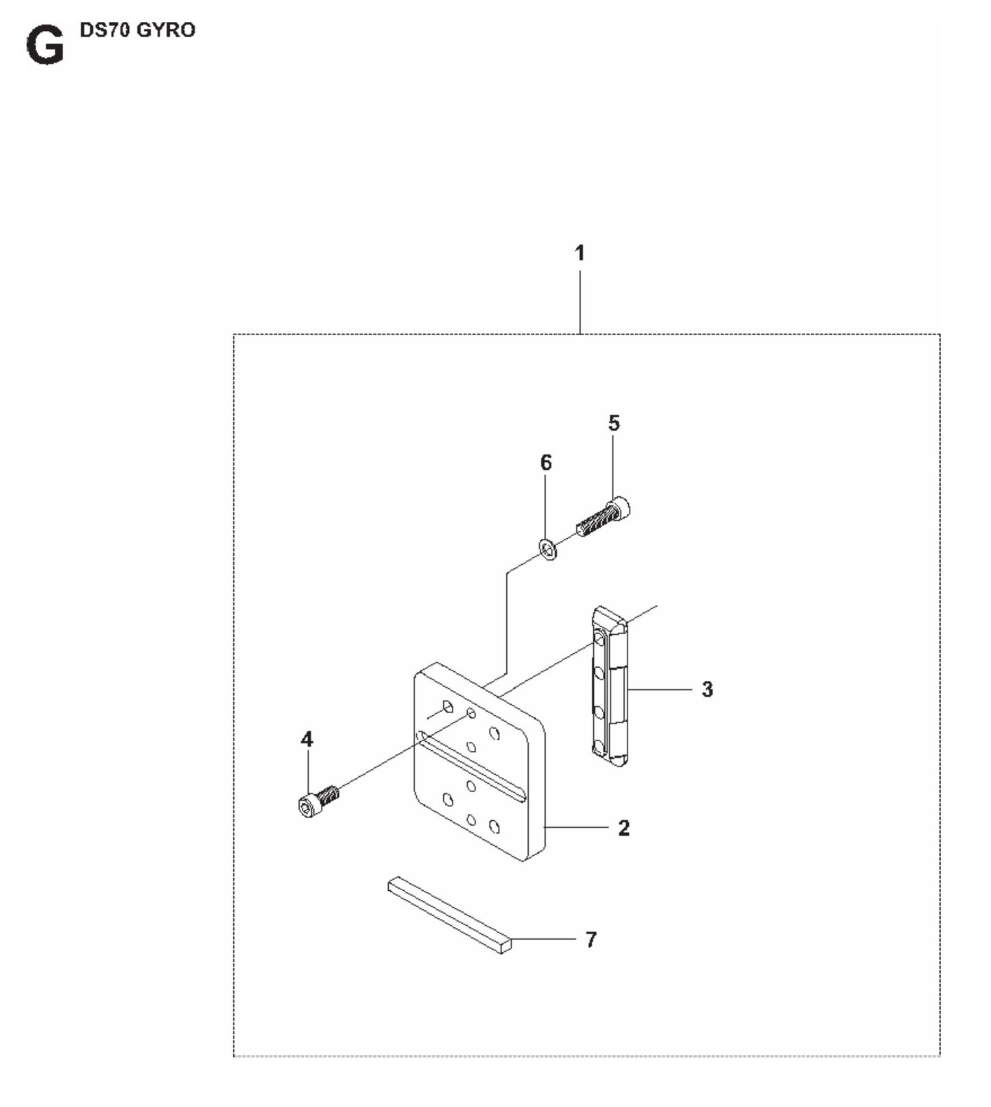 DS70 Gyro Frame Assembly Parts