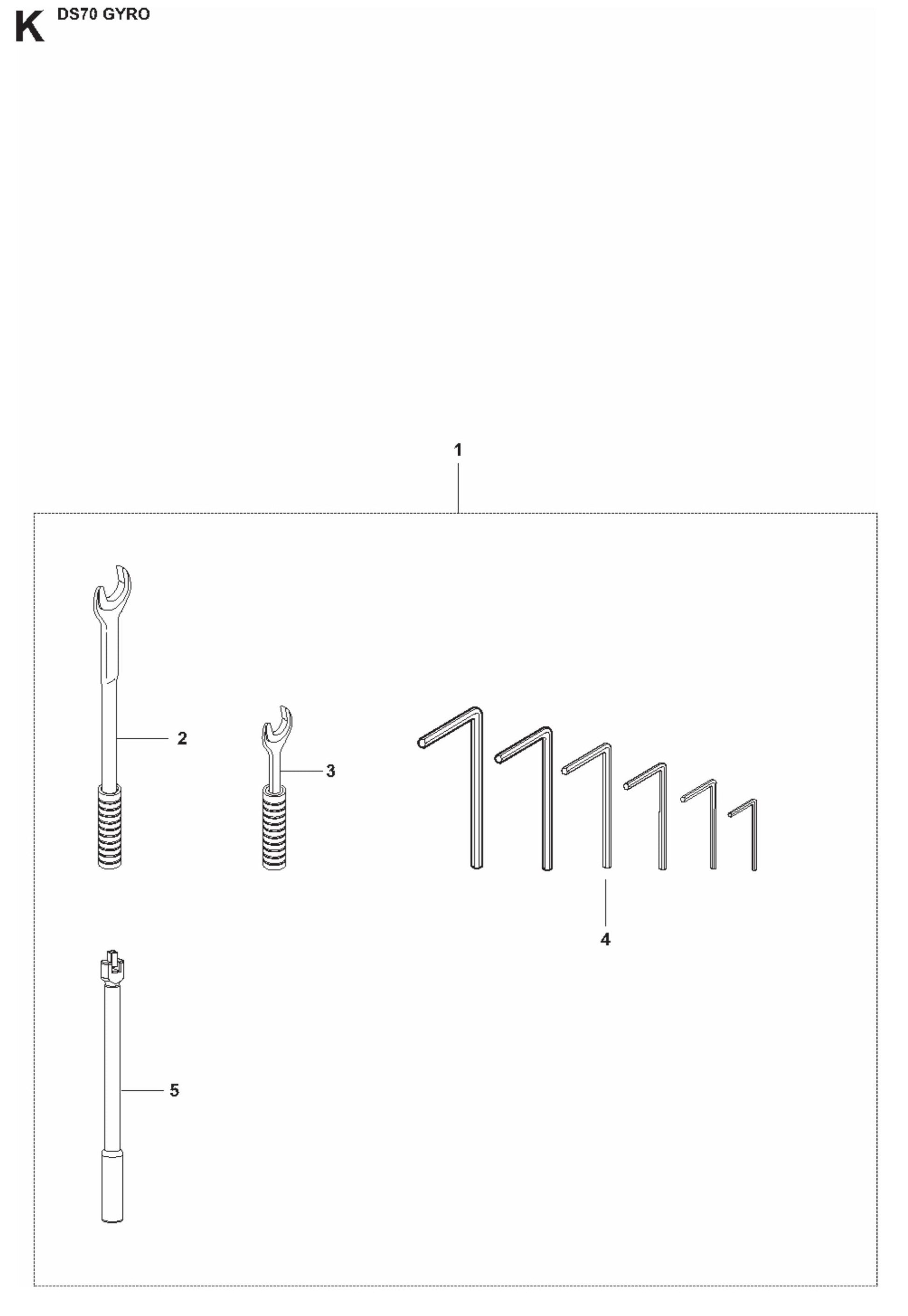 DS70 Gyro Tools Assembly Parts
