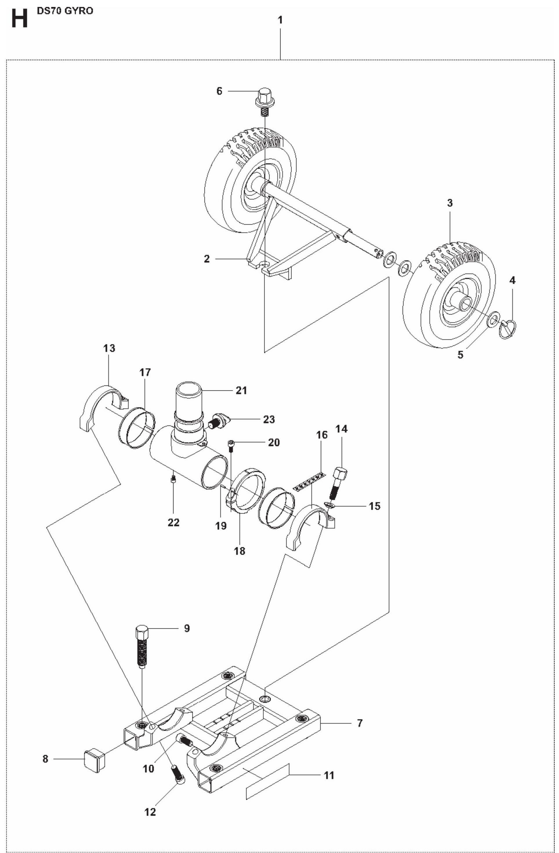 DS70 Gyro Base Plate Assembly-2 Parts