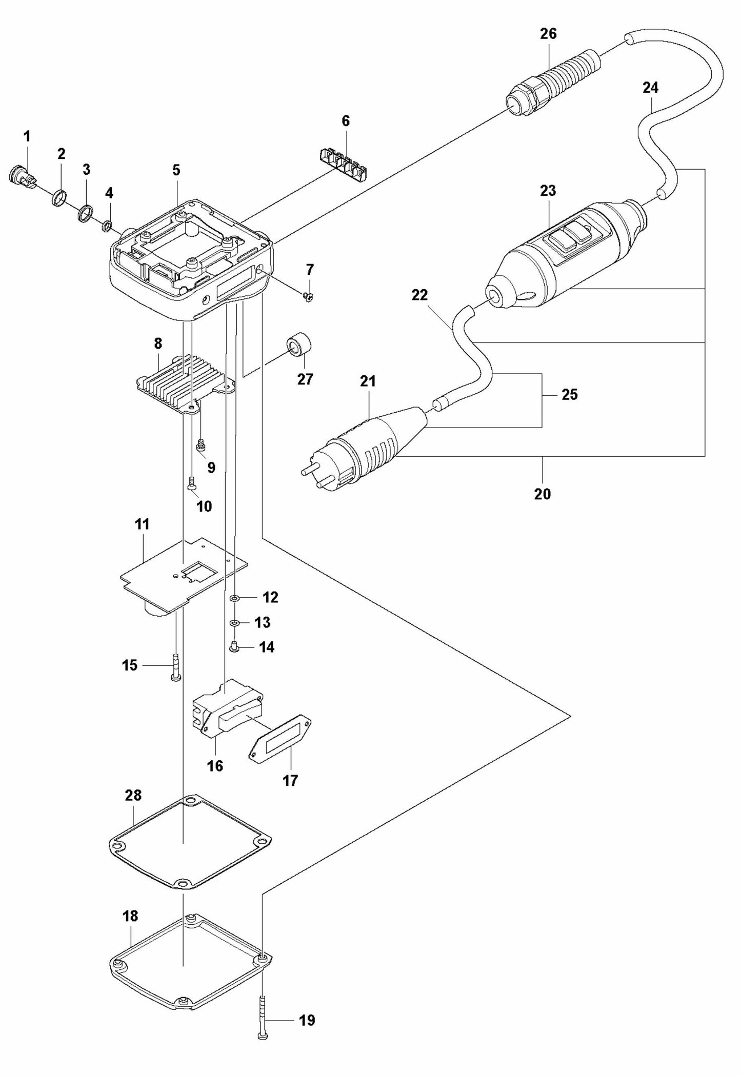 DM 430 Electrical Assembly Parts by Husqvarna