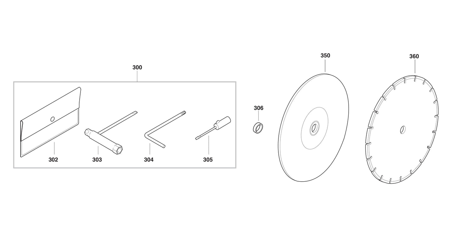 DPC8112 Blades, Tools Assembly Parts