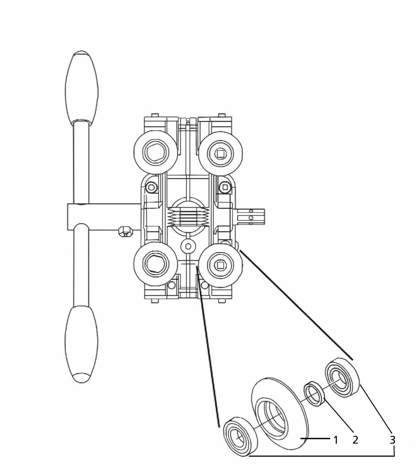 DS 160 Travel Lever Assembly Parts