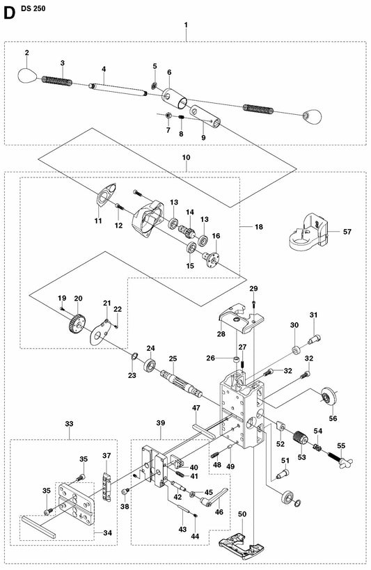 DS 250 Carriage Assembly Parts