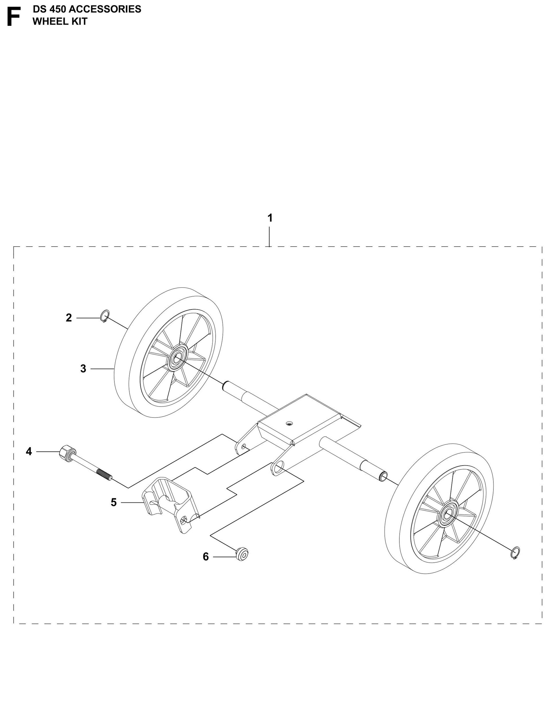 DS 450 Wheel Kit Assembly Parts