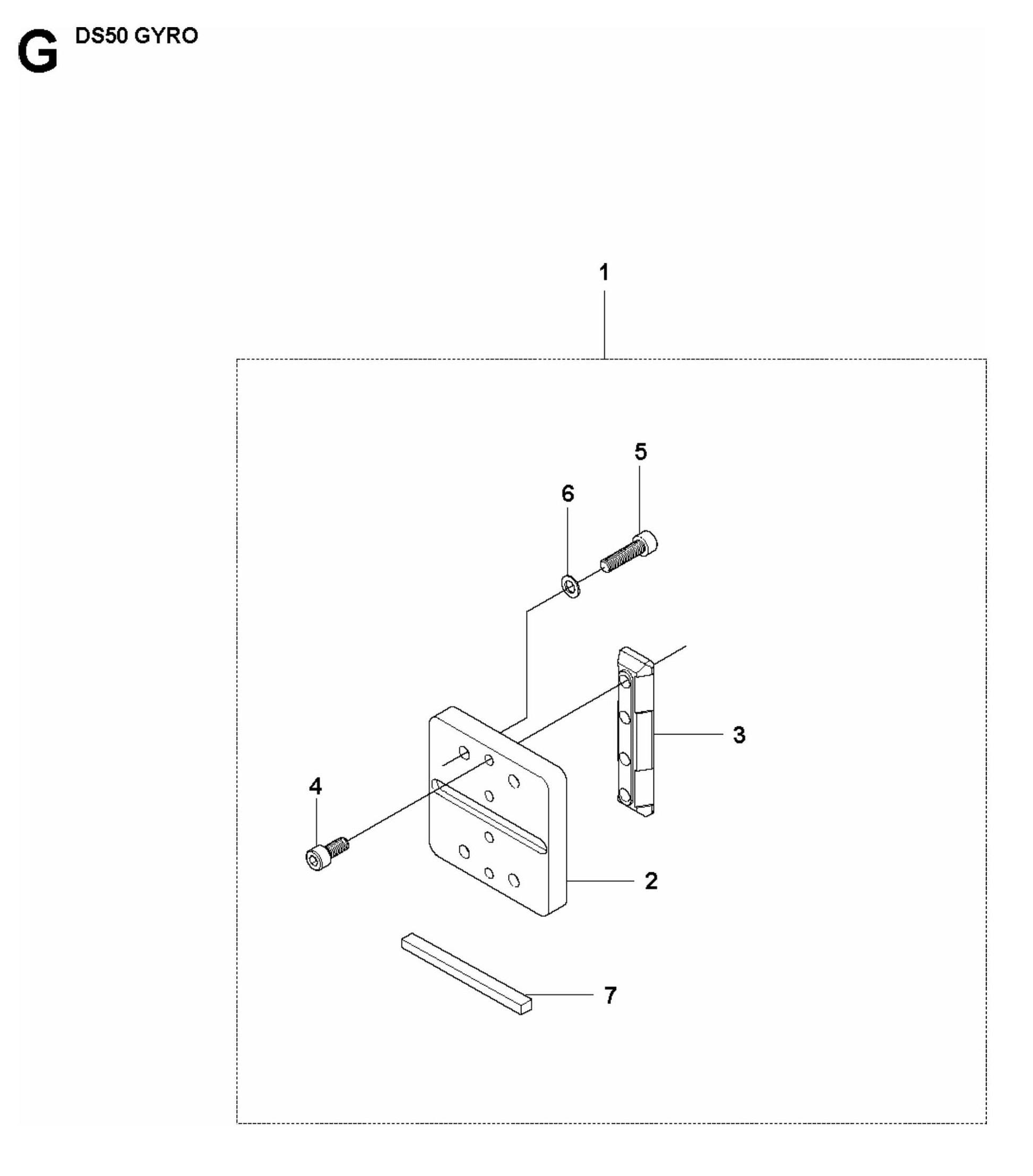 DS 50 Gyro Frame Assembly Parts