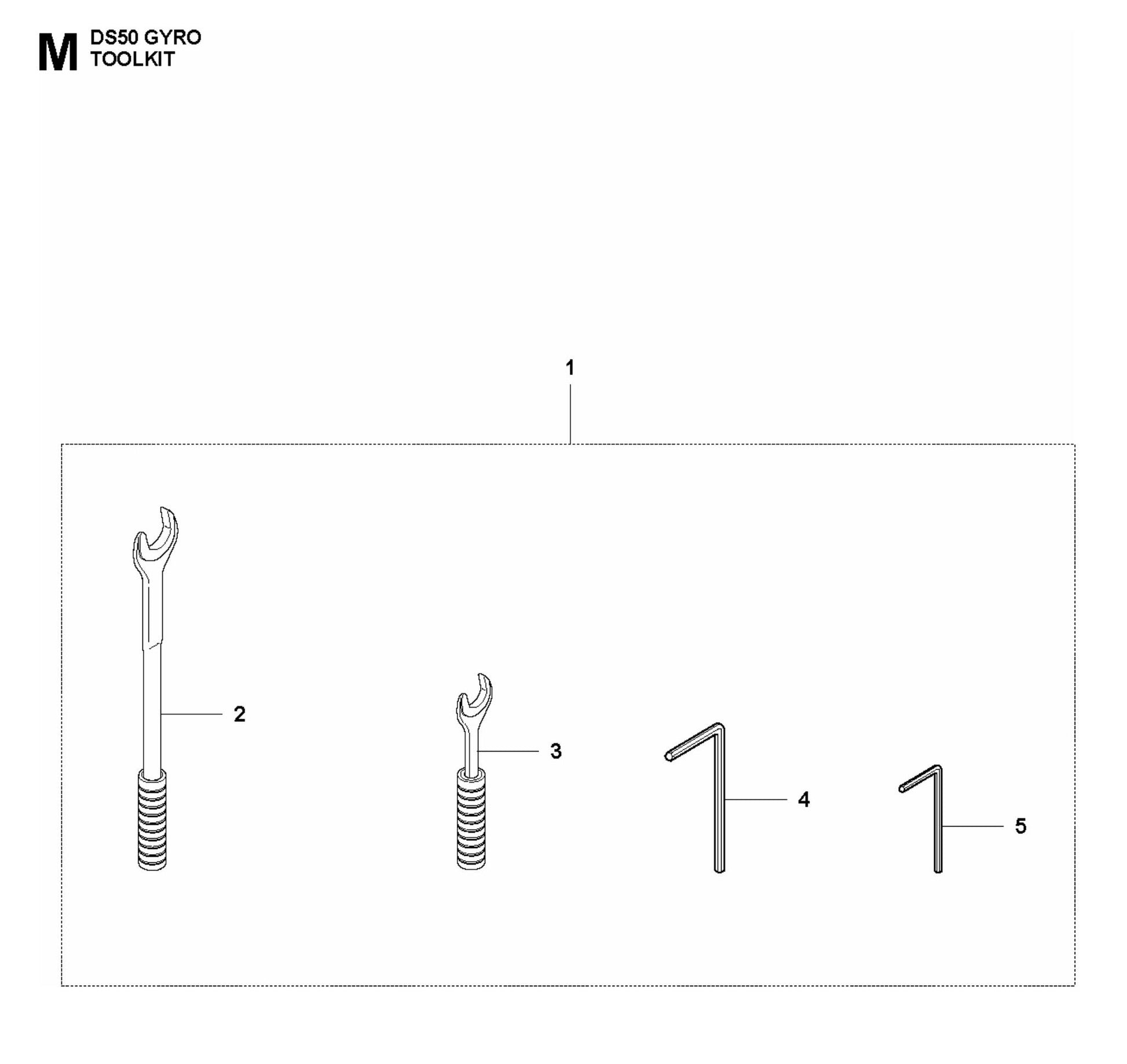 DS 50 Gyro Toolkit Assembly Parts