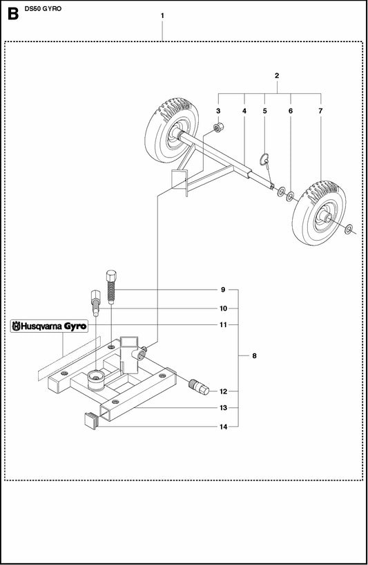 DS 50 Gyro Base Plate Assembly-1 Parts