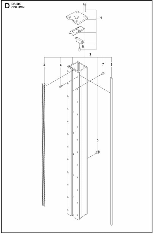 DS 500 Column Assembly Parts