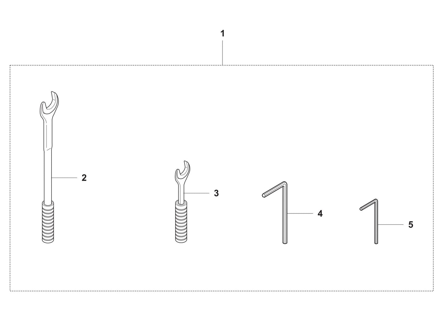 DS 50ATS Toolkit Assembly Parts by Husqvarna