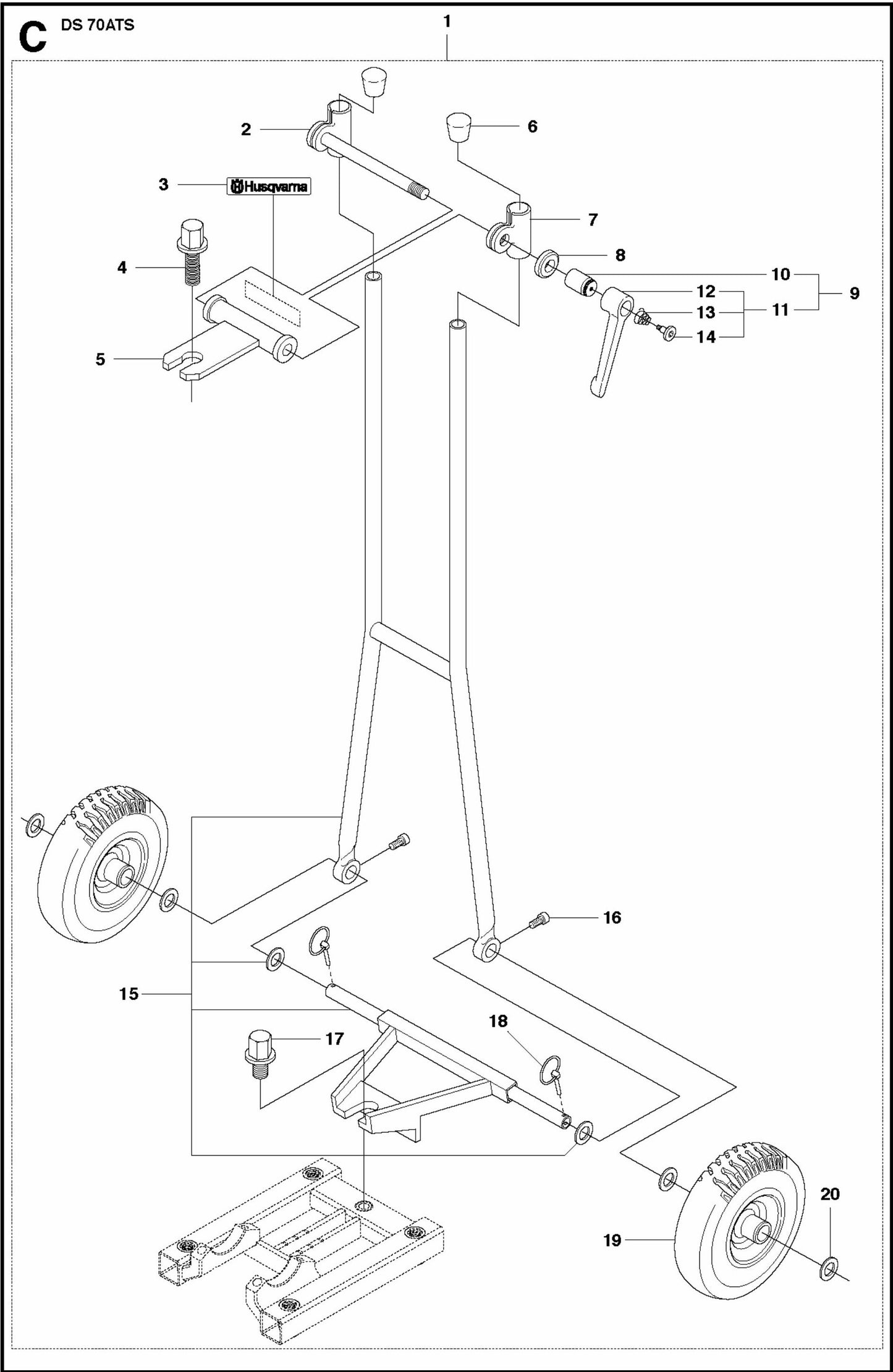 DS 70ATS Back Support Assembly Parts