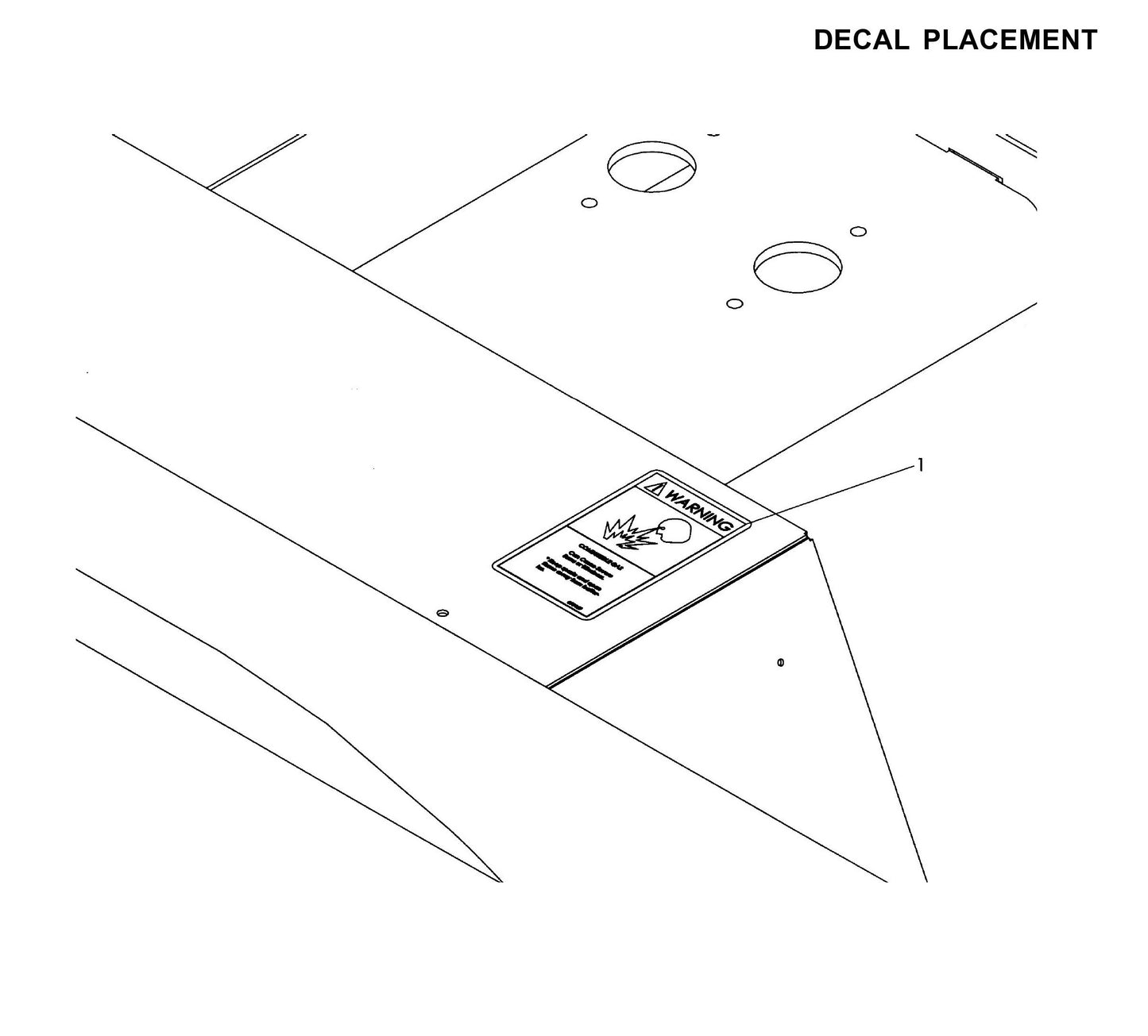 Maxi-Lite 15330 and 20330-Decal Placement (Fig 1) Parts By Allmand