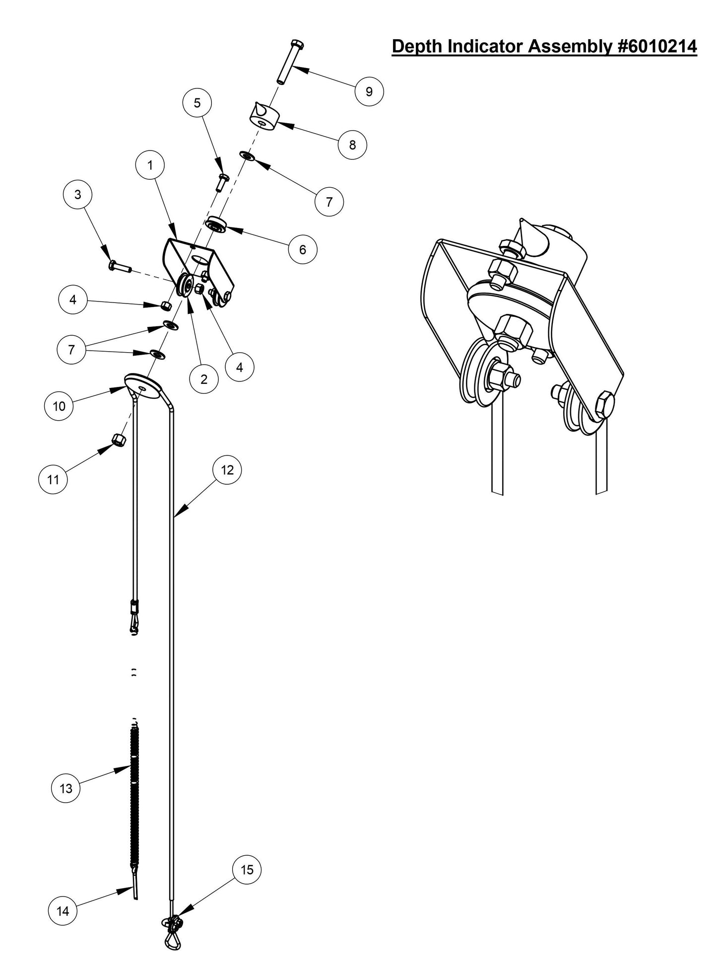 CC3535JBVP Depth Indicator Assembly