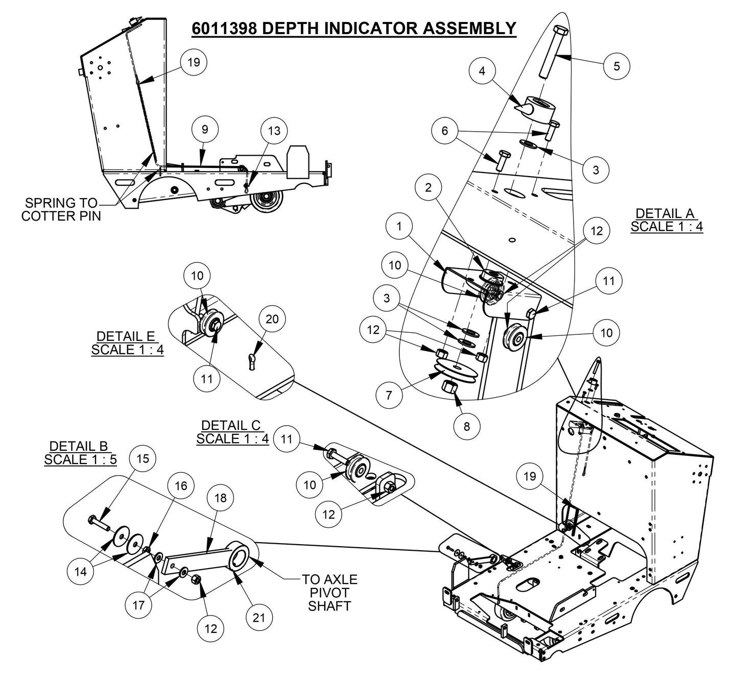 CC4120 /30EXL-3 Depth Indicator Assembly