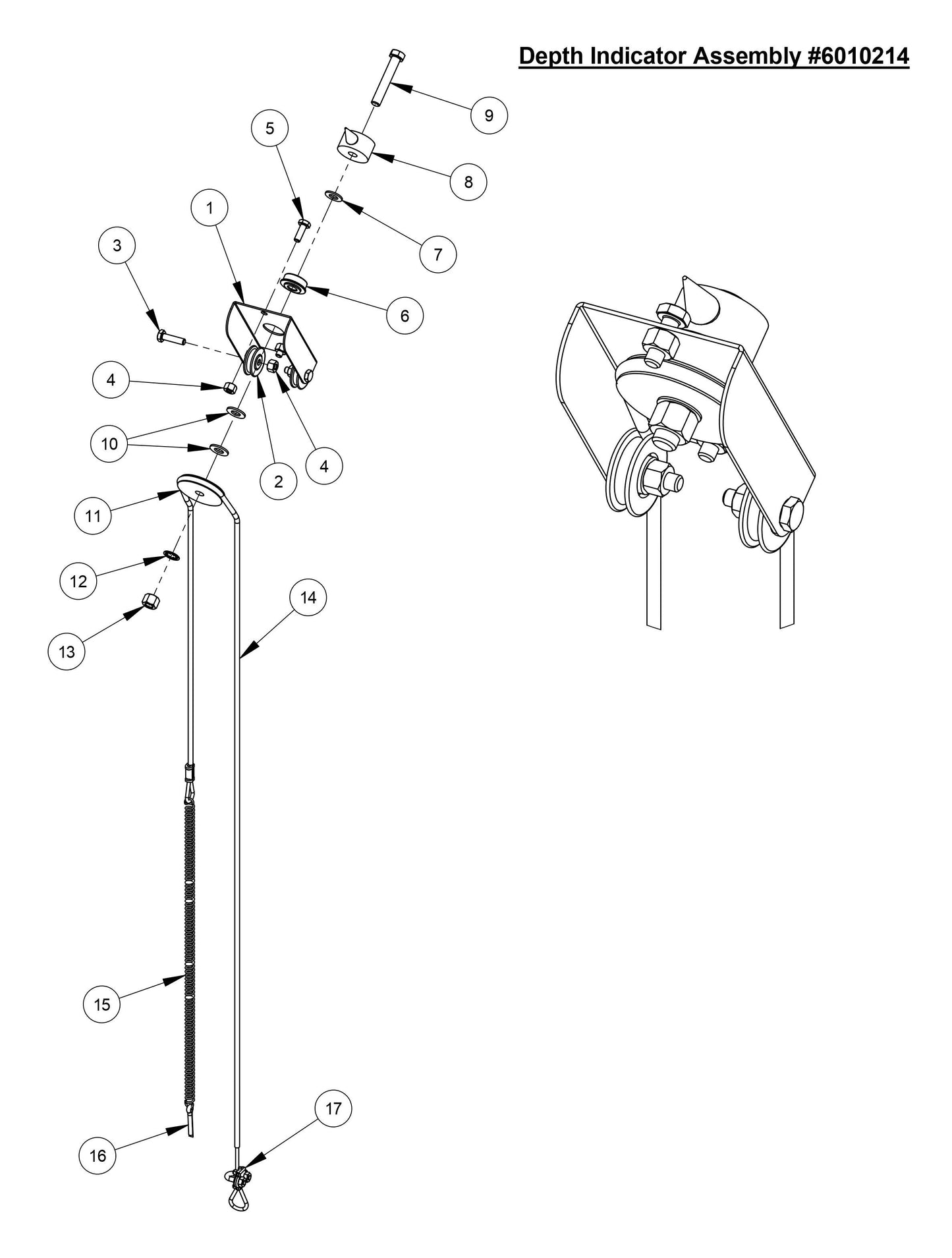 CC3700E-3 Depth Indicator Assembly