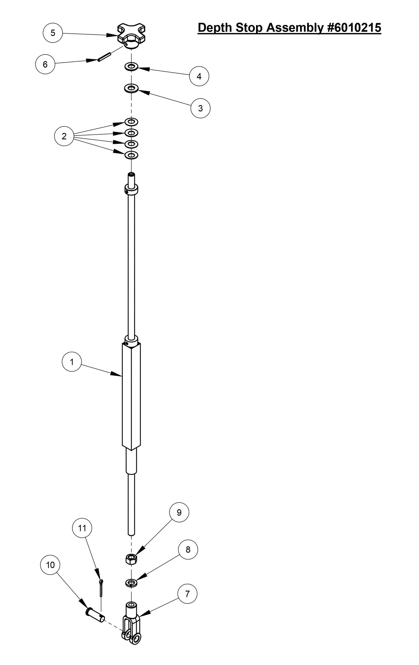 CC3700E Depth Stop Assembly