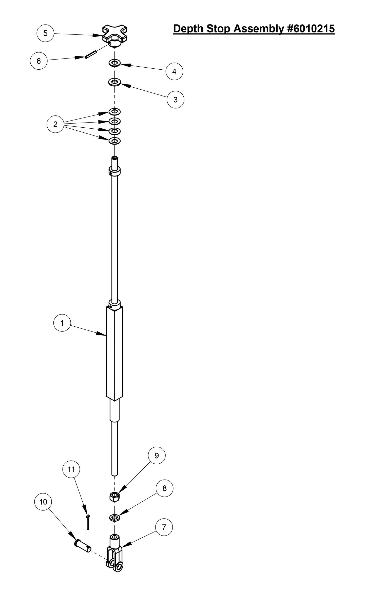 CC3728 Depth Stop Assembly