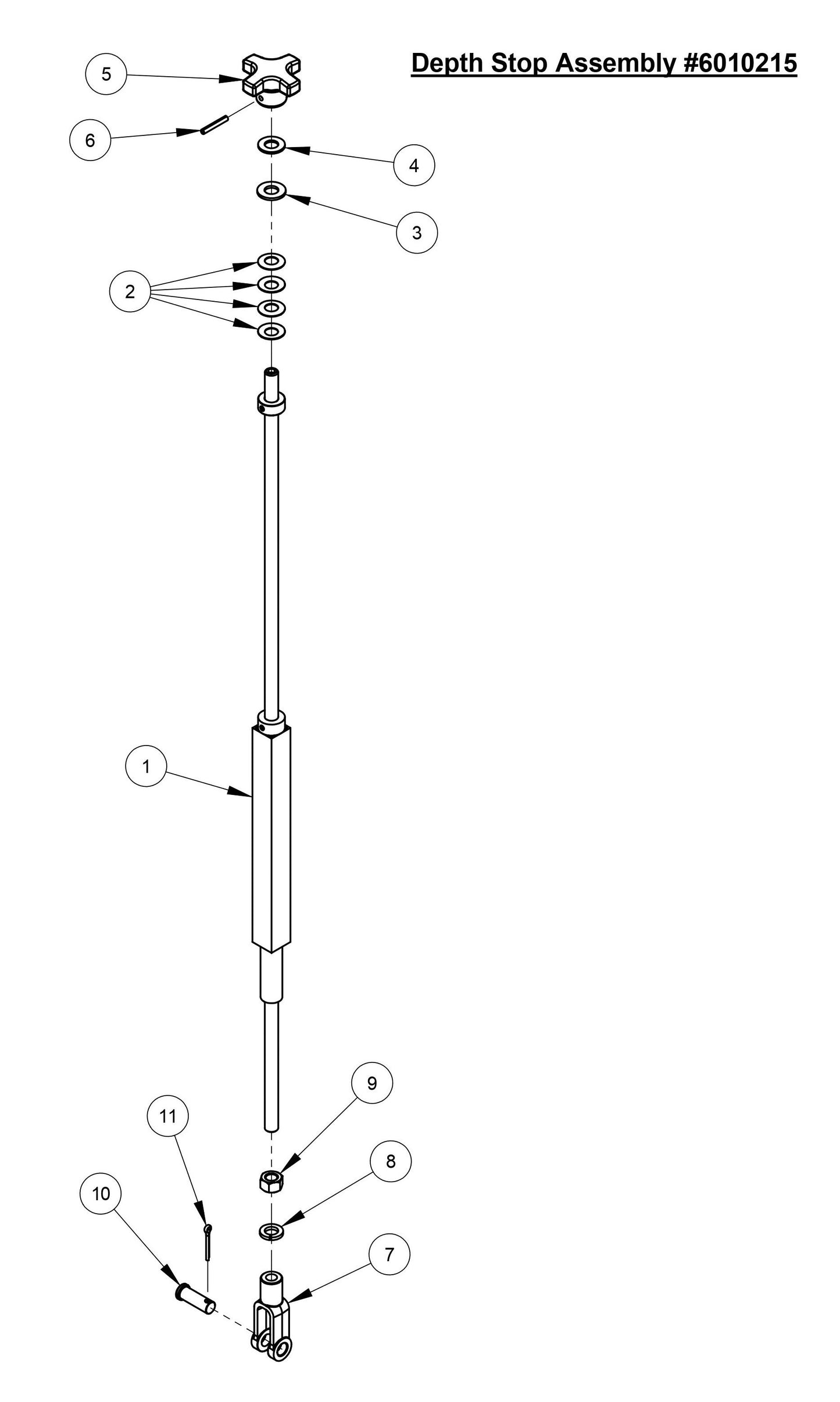 CC3700TE Depth Stop Assembly