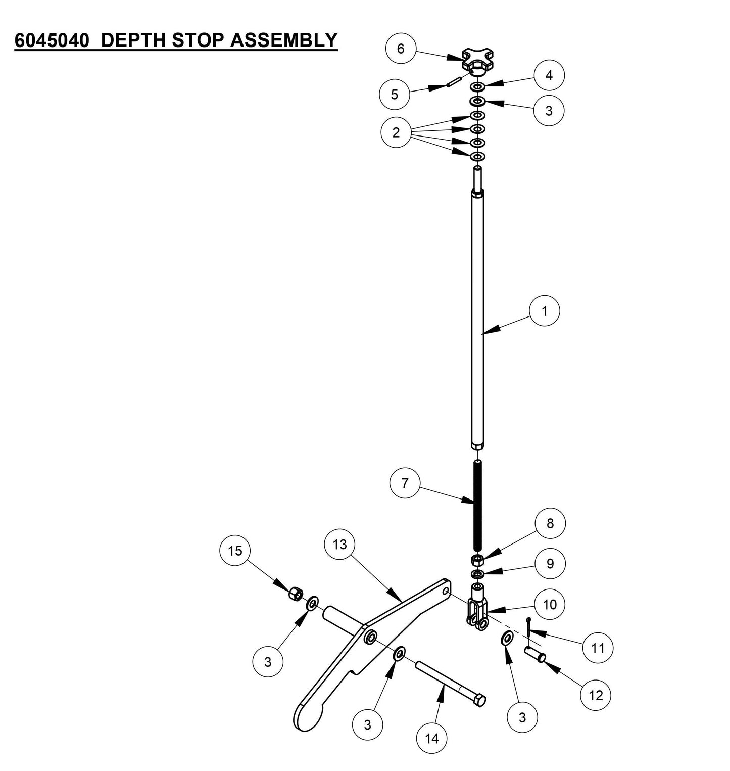 CC4120 /30EXL-3 Depth Stop Assembly