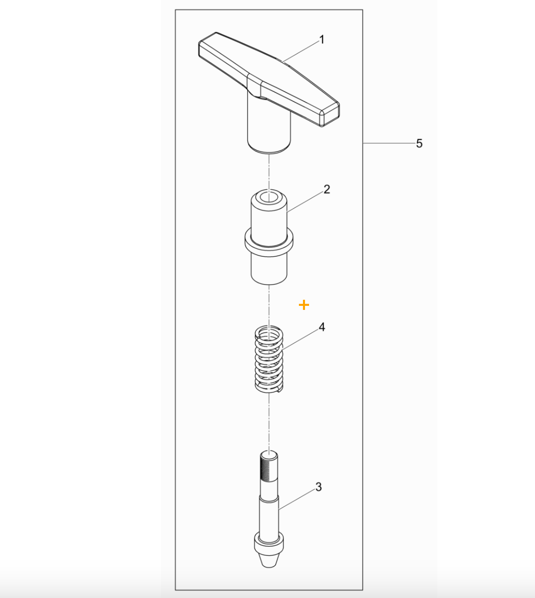 Detent Pin Parts for M3000 120V Concrete Vibrators