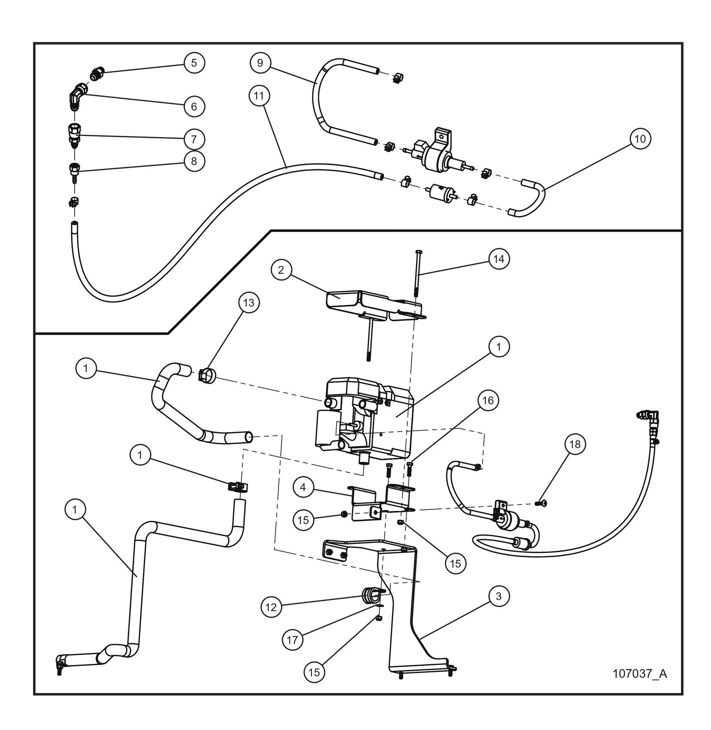 Diesel Fired Block Heater Install Group (Fig 1) Parts By Allmand