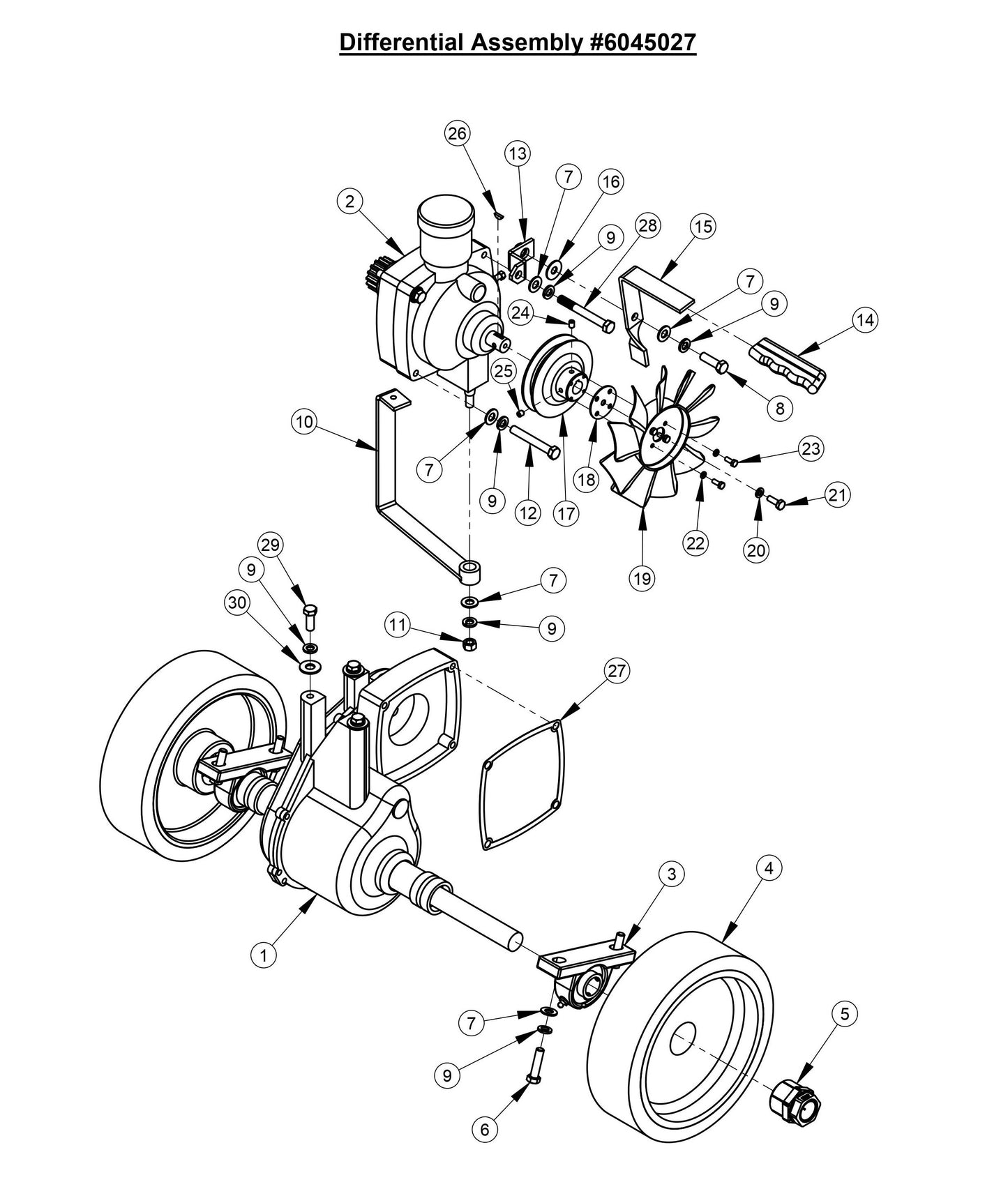 CC4144DXL-3 Differential Assembly