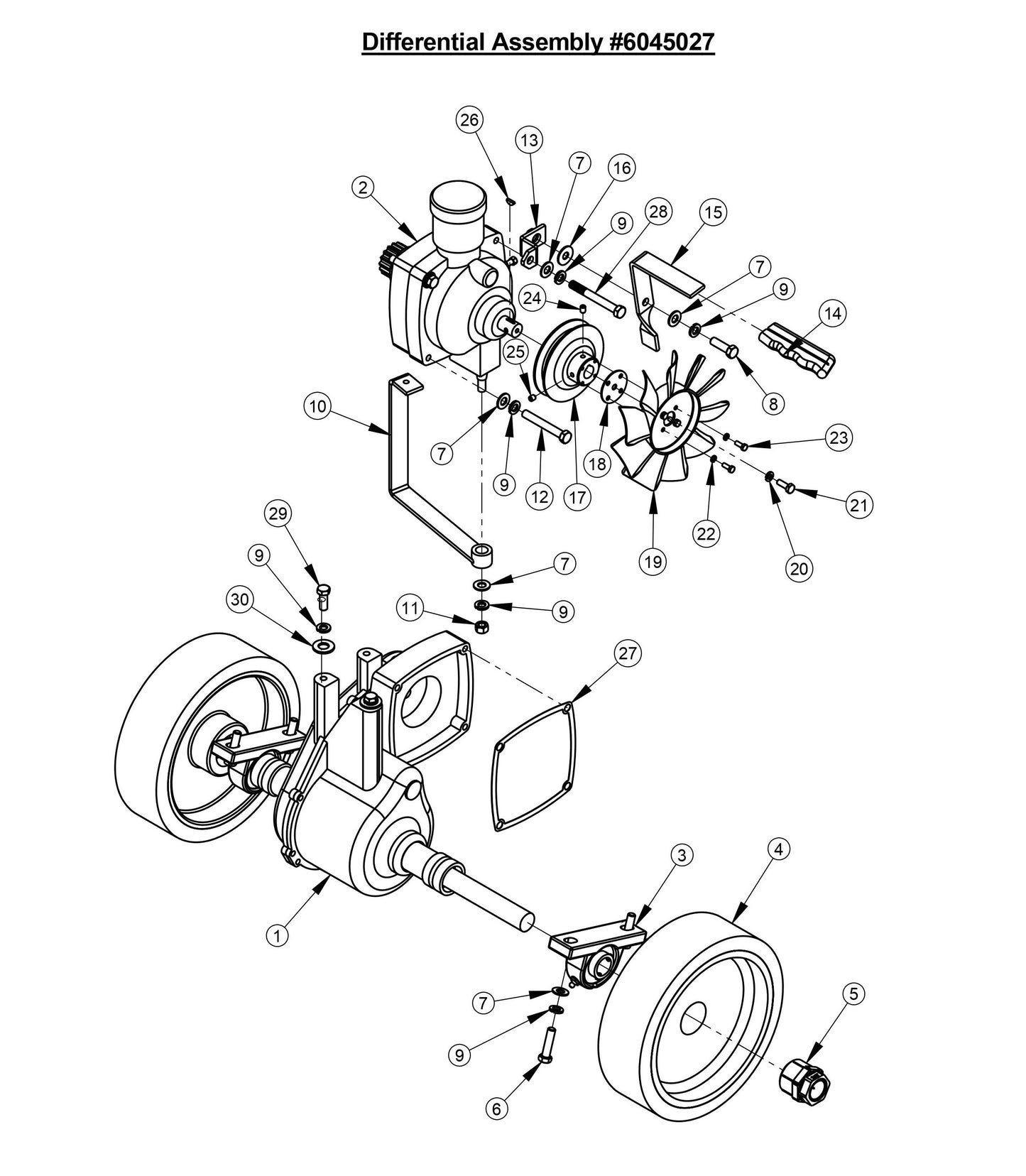 CC4120 /30EXL-3 Differential Assembly