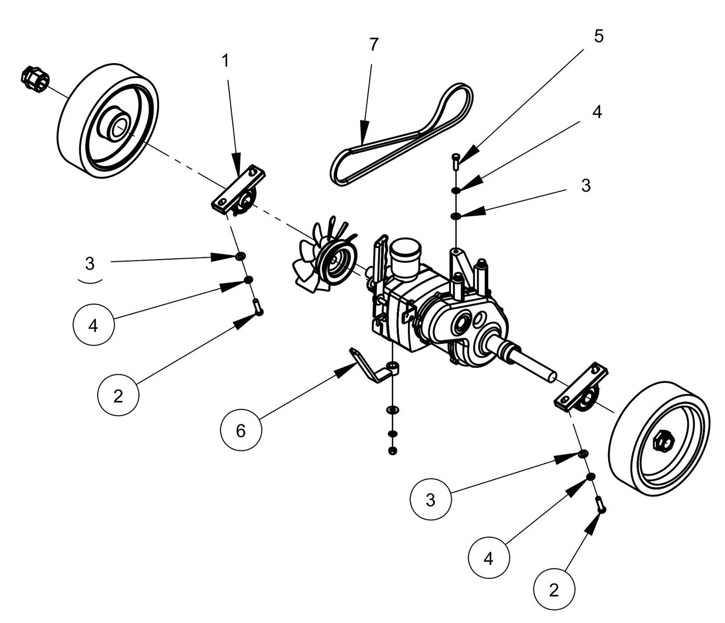 CC6160QS Retrofit Differential Assembly Parts