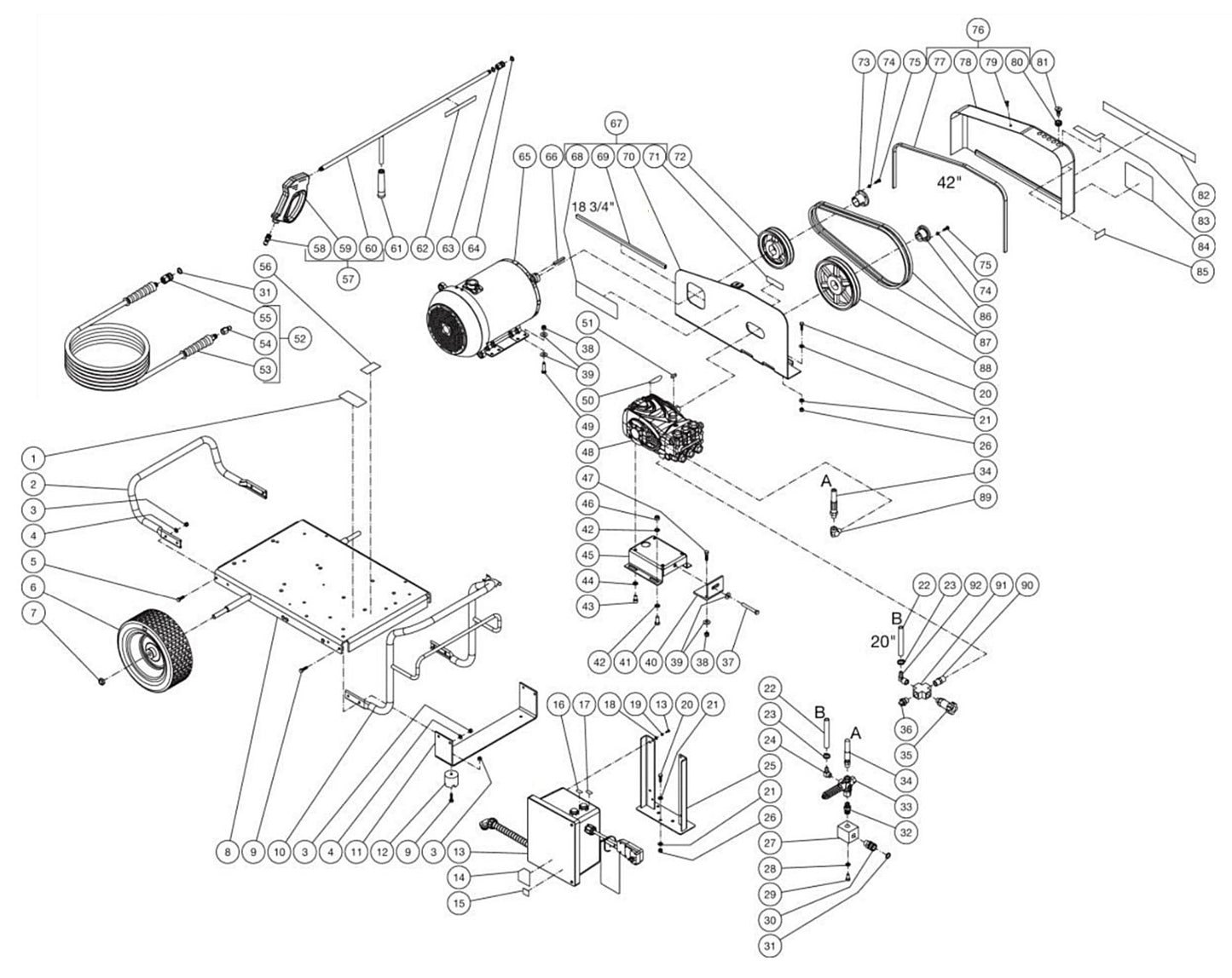 DC-3005-W0E3G (sn:11457634-99999999) Frame Assembly Parts by Mi-T-M