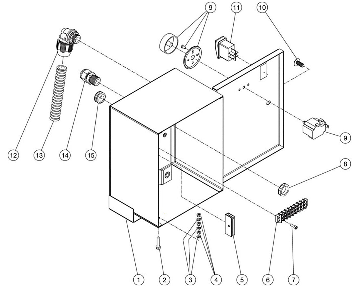 HOM-3506-0E10 Electric Box Assembly Parts By MiTM