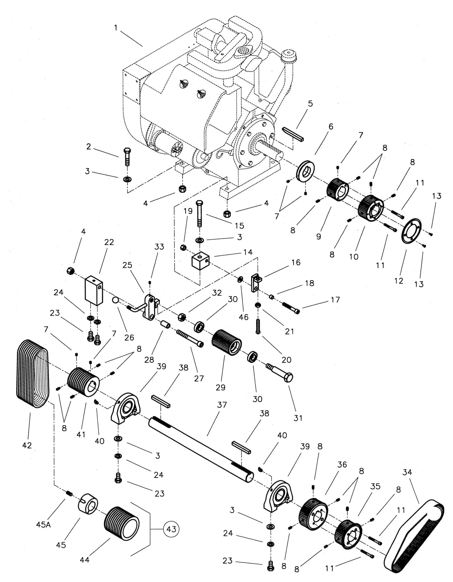 CC6000D Drawing 5 Multi-Speed Drive Group