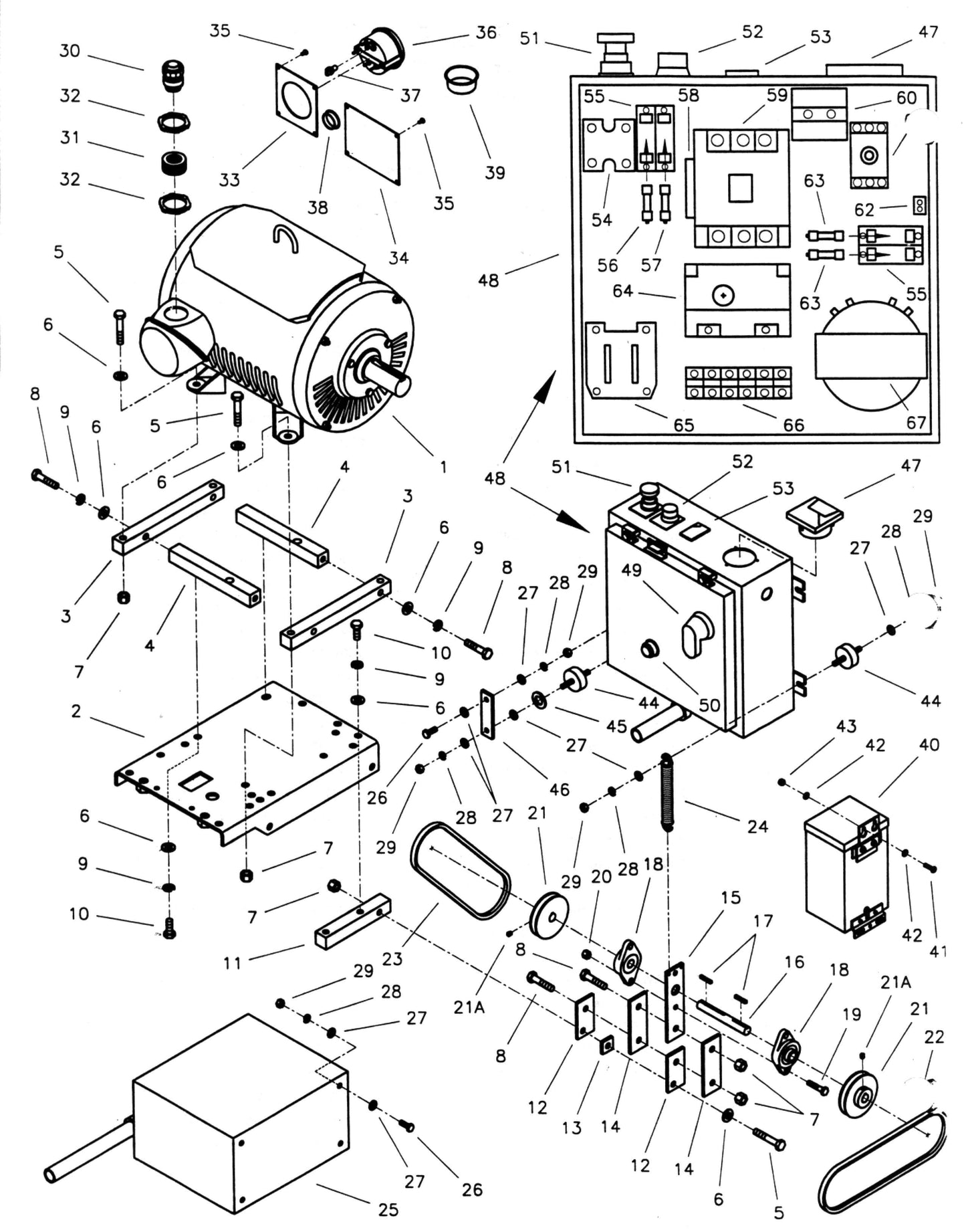 CC4000D Drawing 8 Motor And Starter Group