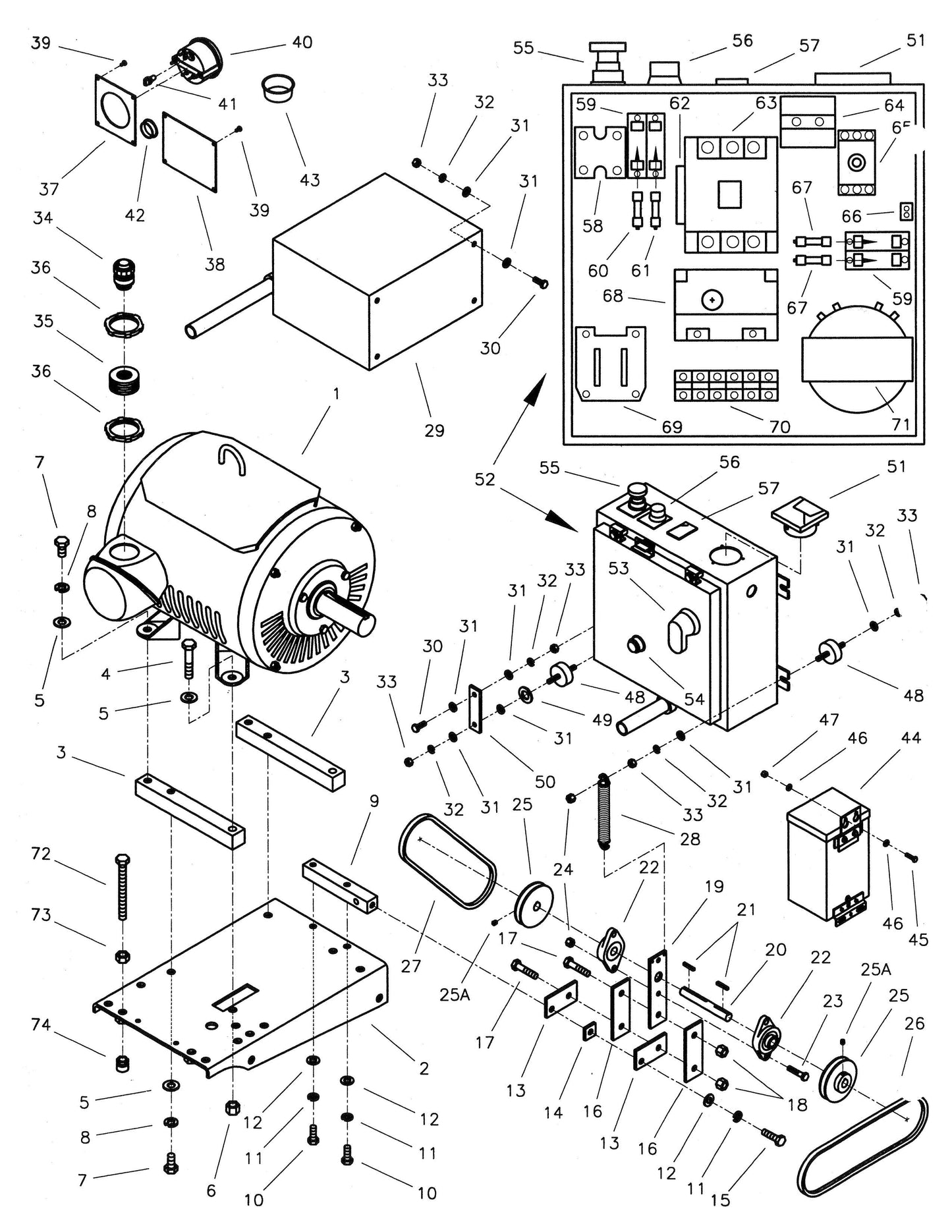 CC6000D Drawing 8 Motor and Starter Group