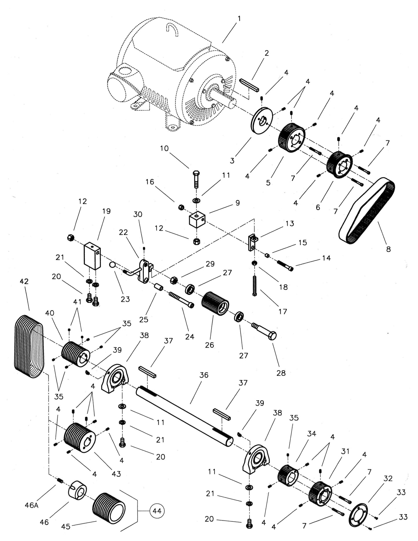 CC6000D Drawing 9 Dual Speed Drive Group