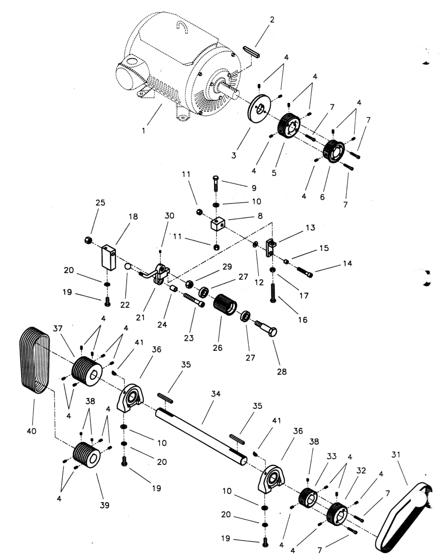 CC4000D Drawing 9 Dual Speed Drive Group