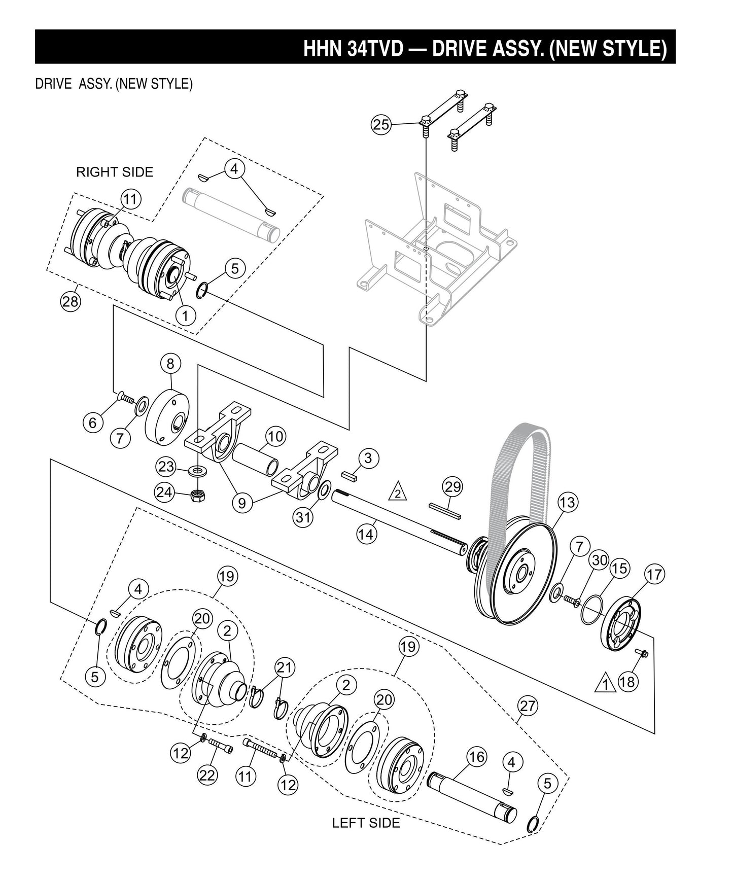 HHN-34TVD Drive Assembly (New Style)