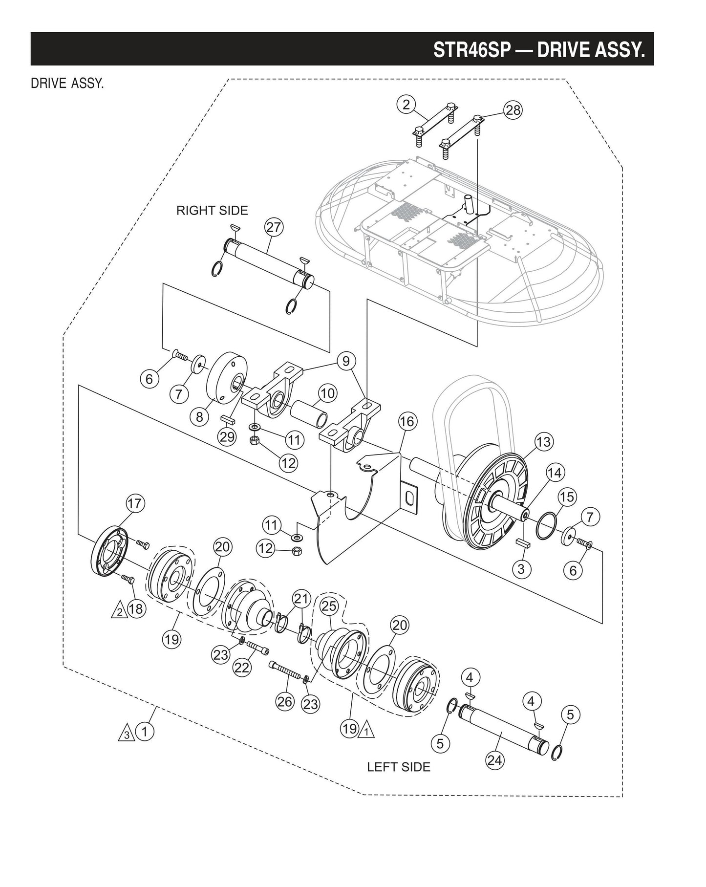 STR46SP STOW-Drive Assembly