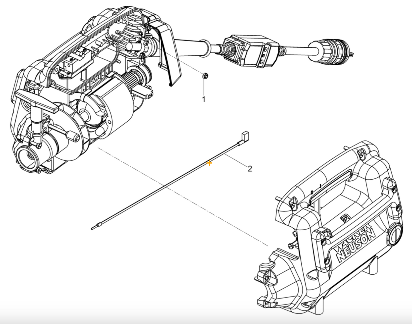 Drive Engine Complete Parts for M3000 120V Concrete Vibrators
